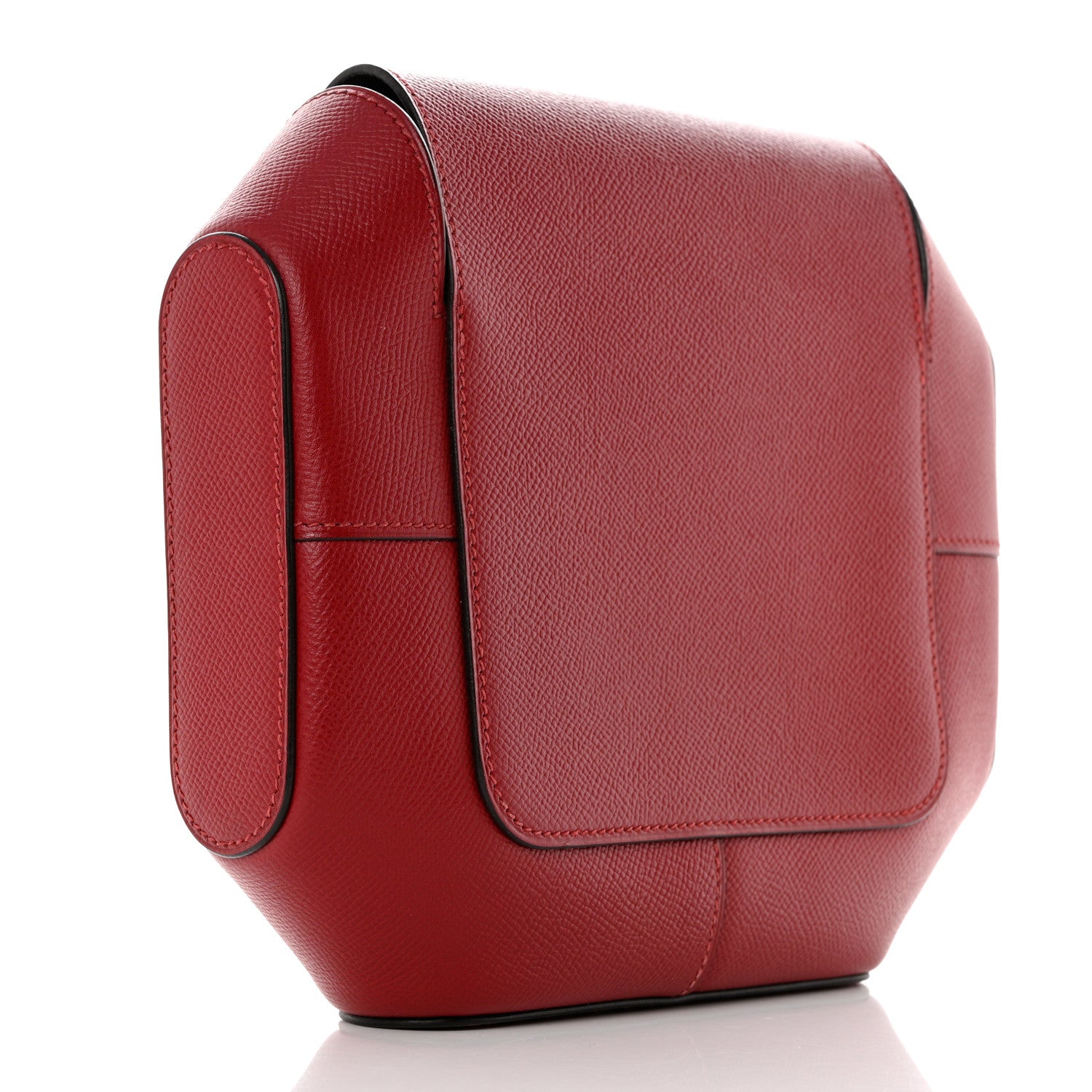 Hermes Epsom Octogone Clutch Rouge Grenat 3 of 9