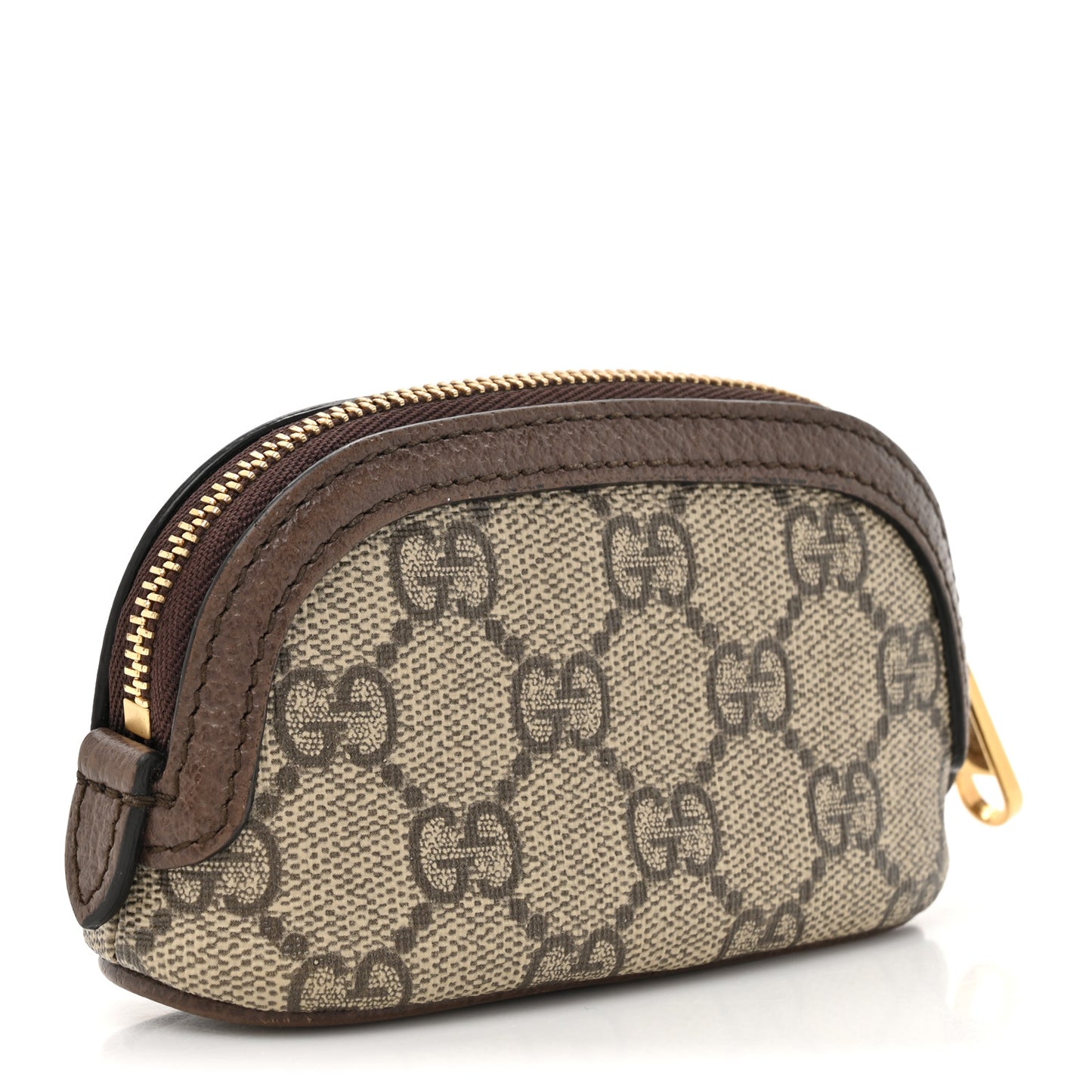 GG Supreme Monogram Web Ophidia Dome Key Pouch Beige New Acero