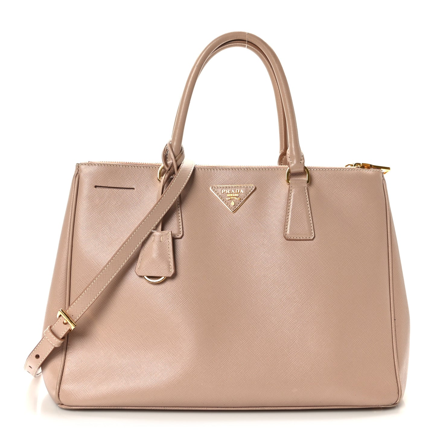 Saffiano Medium Galleria Double Zip Tote Cammeo