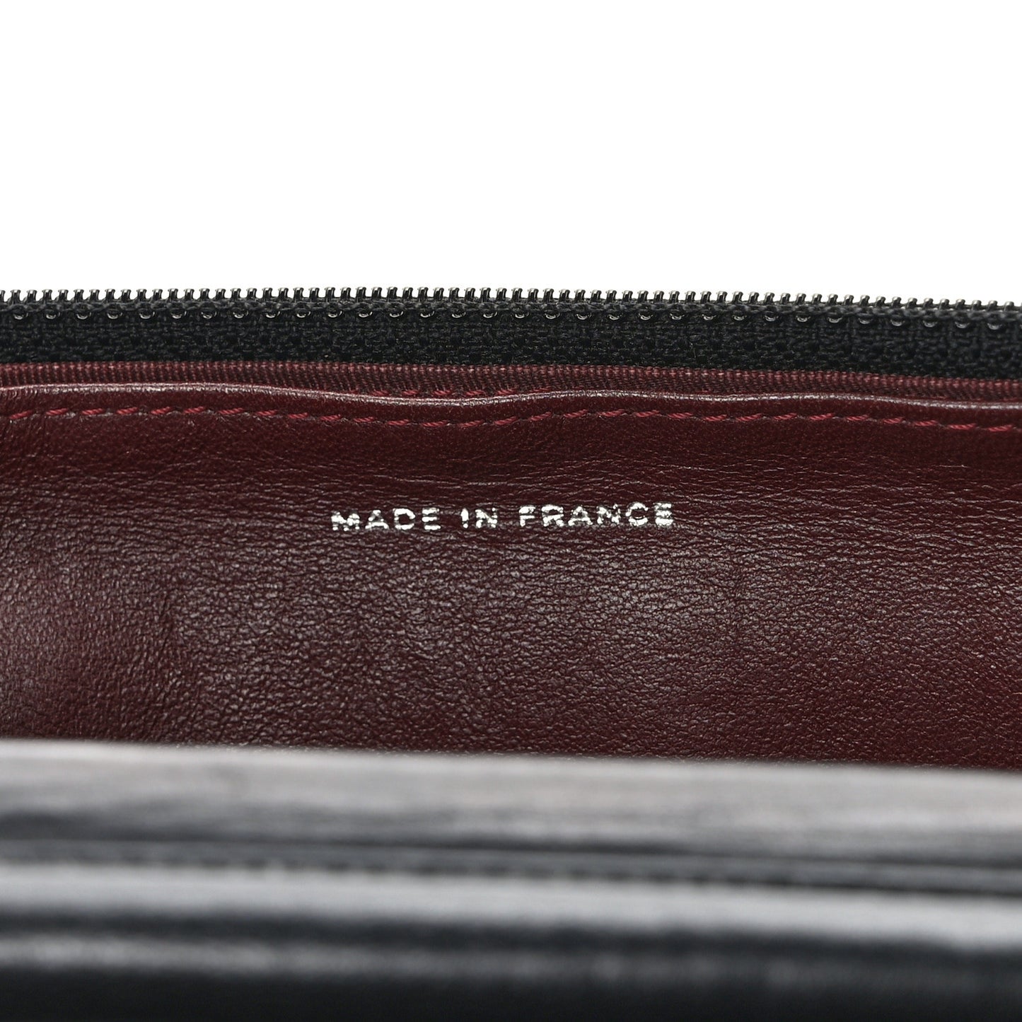 Lambskin Quilted Wallet On Chain WOC Black