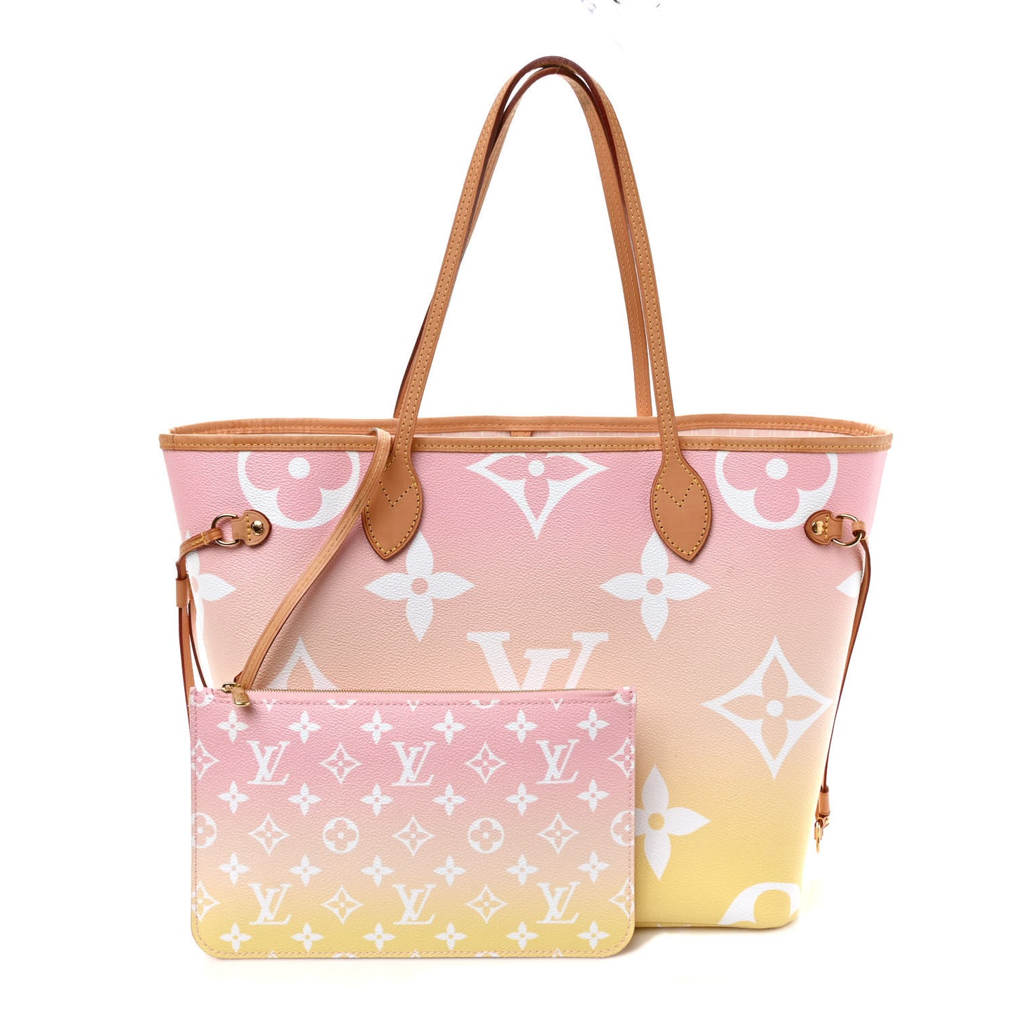 Monogram Giant By The Pool Neverfull MM Light Pink