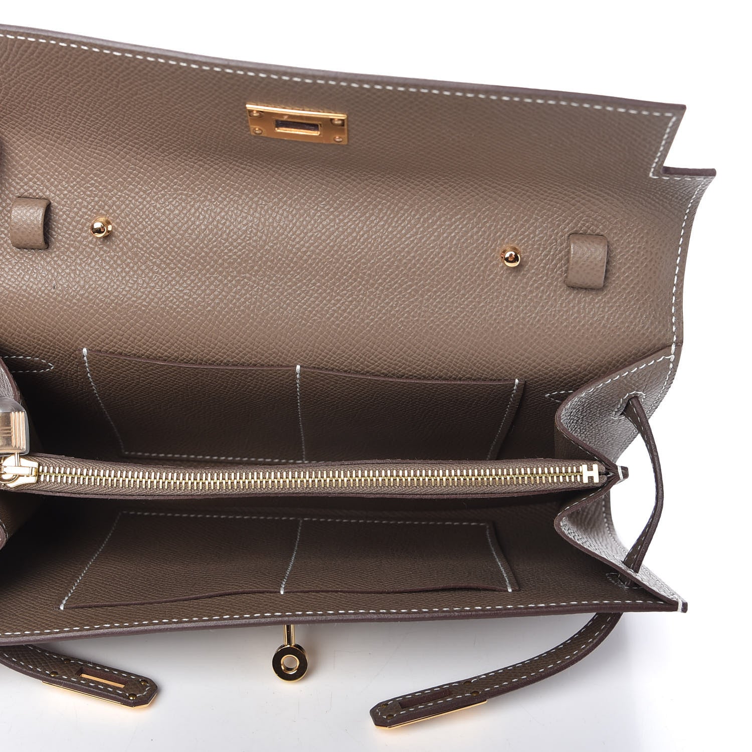 Hermes Epsom Kelly Wallet To Go Etoupe 5 of 10