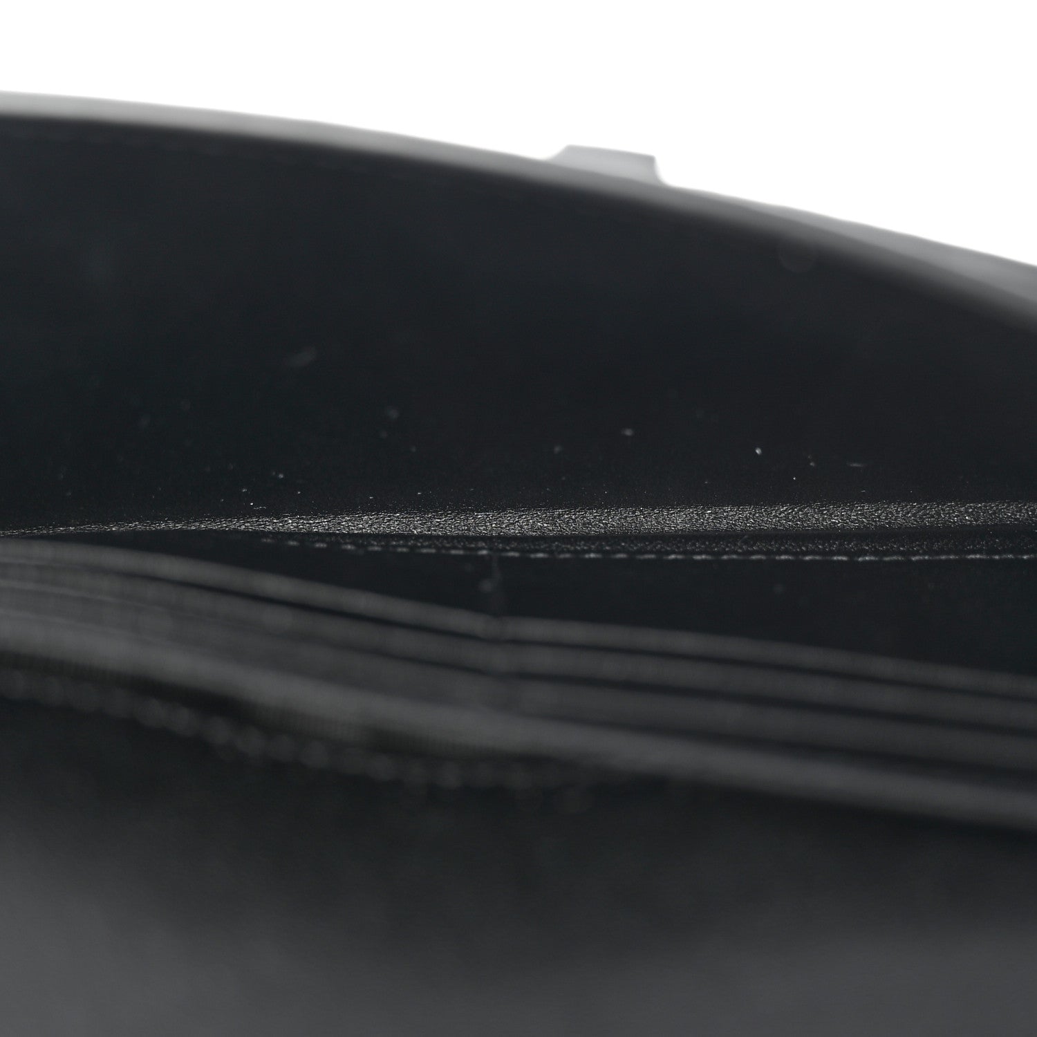 Christian Dior Goatskin Saddle Long Wallet With Chain Black 6 of 7