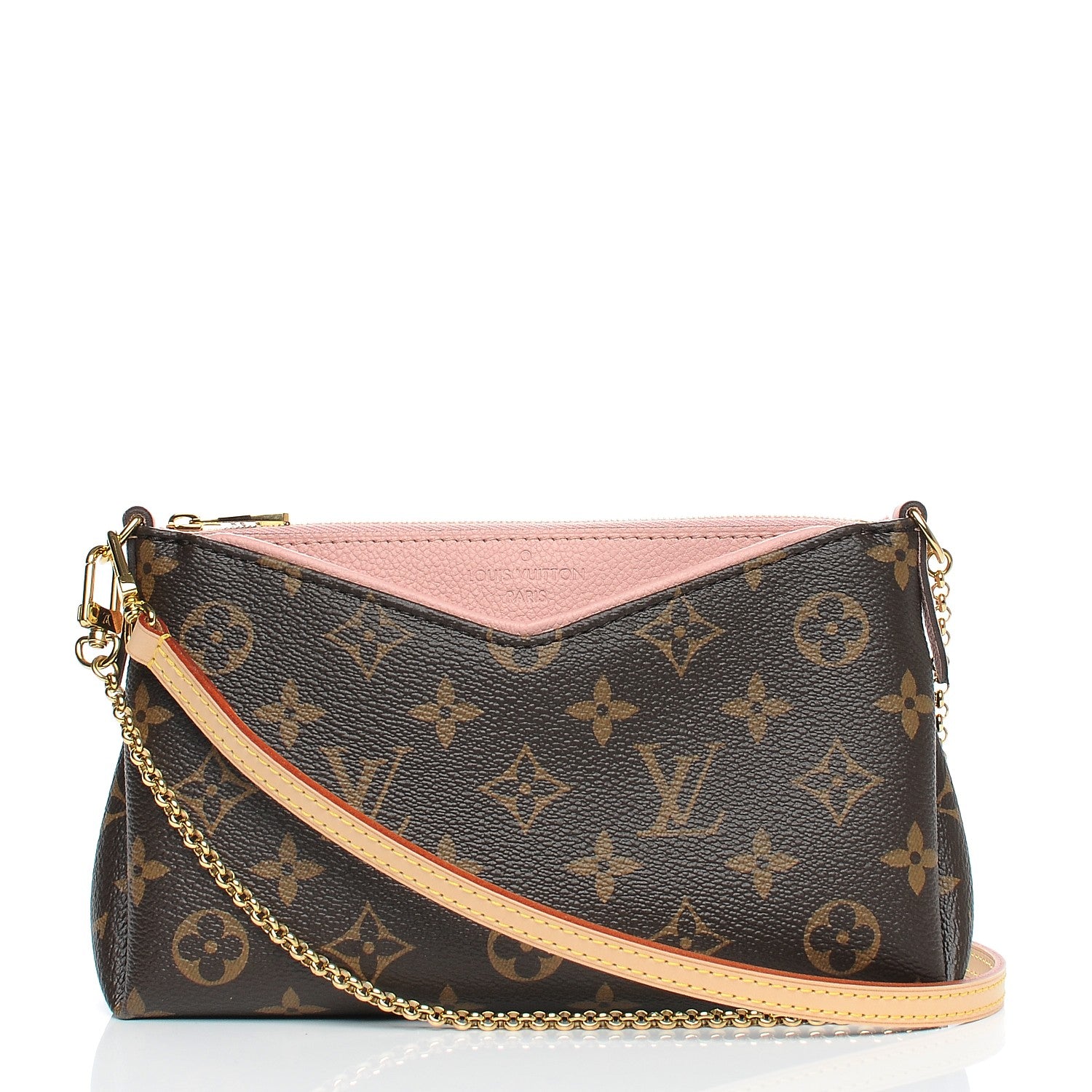 Louis Vuitton Monogram Pallas Clutch Rose Poudre 210309 – FASHIONPHILE