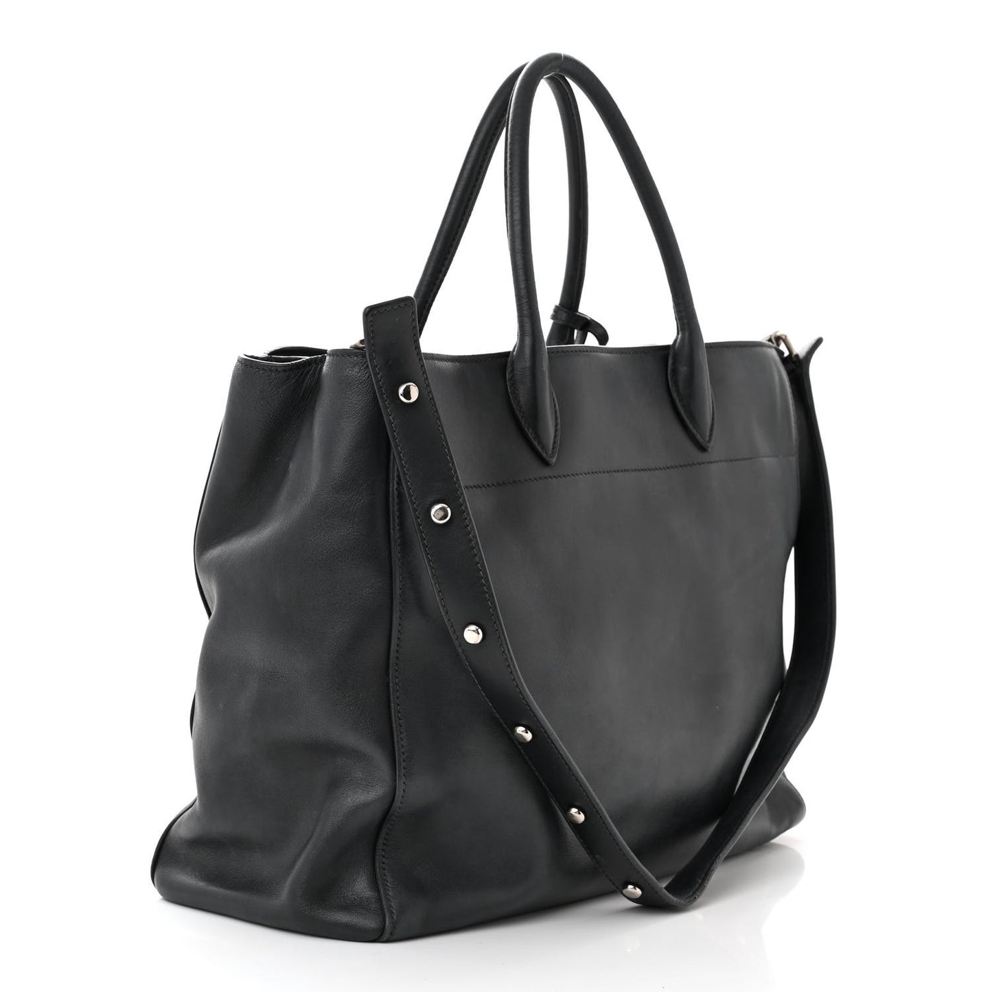 City Calf Tote Black
