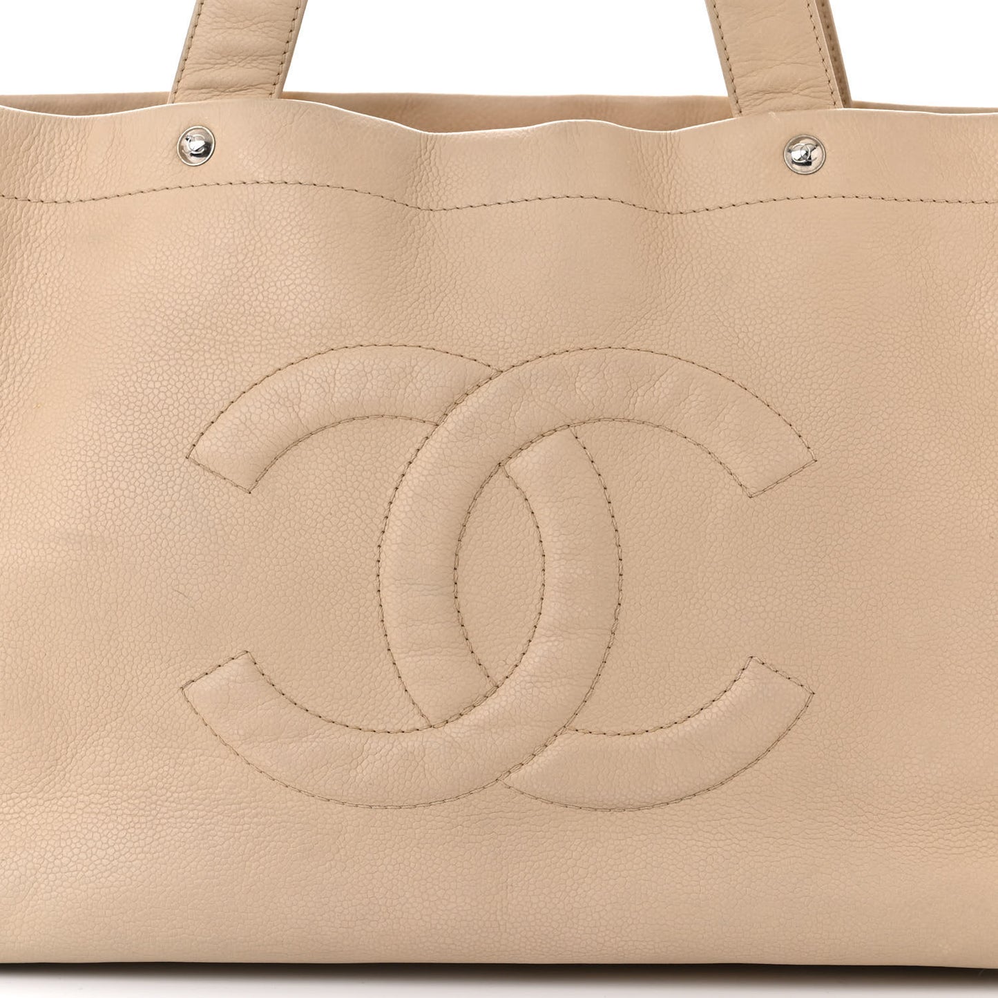 Caviar Executive Cerf Shopper Tote Beige
