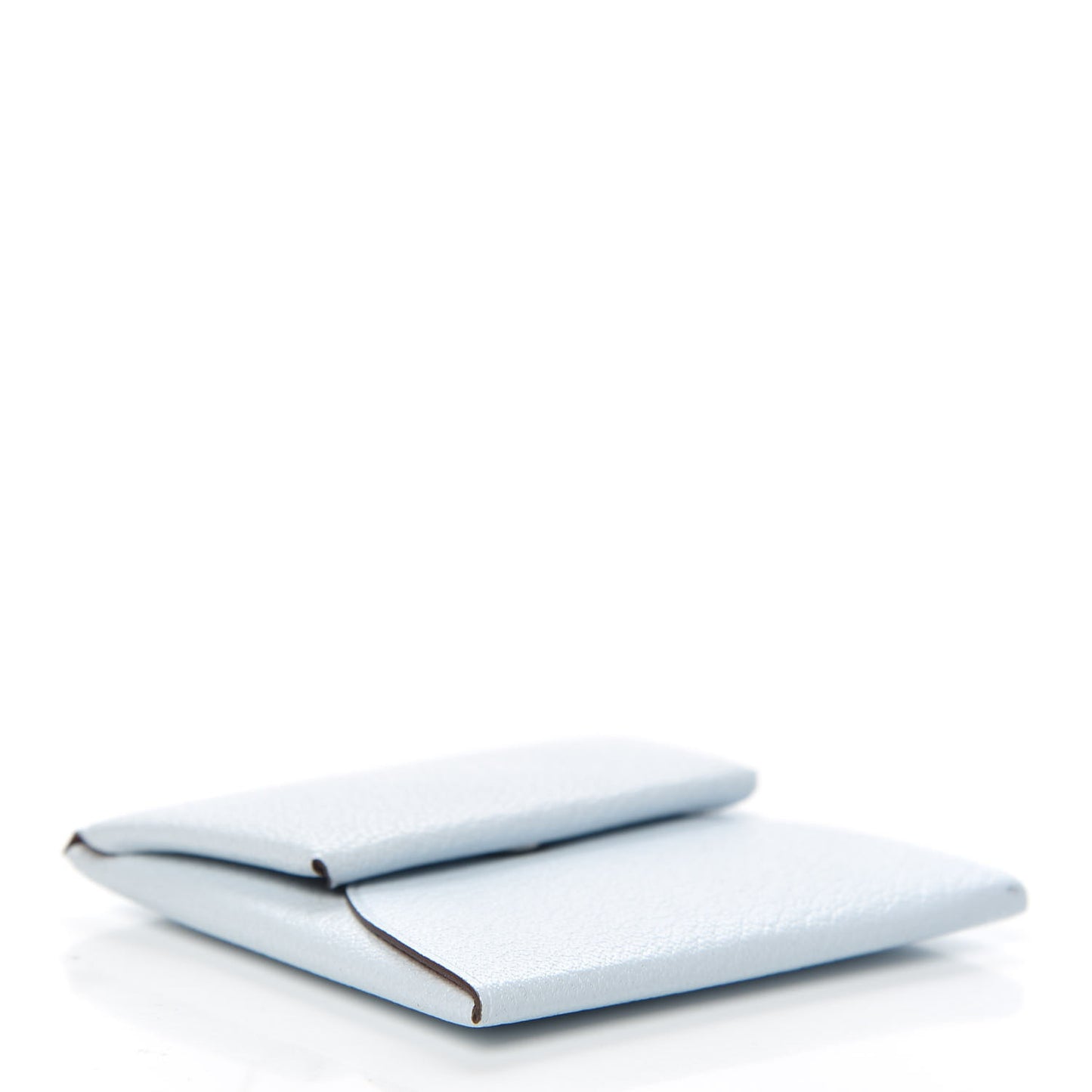Chevre Mysore Bastia Verso Coin Purse Bleu Brume Brique