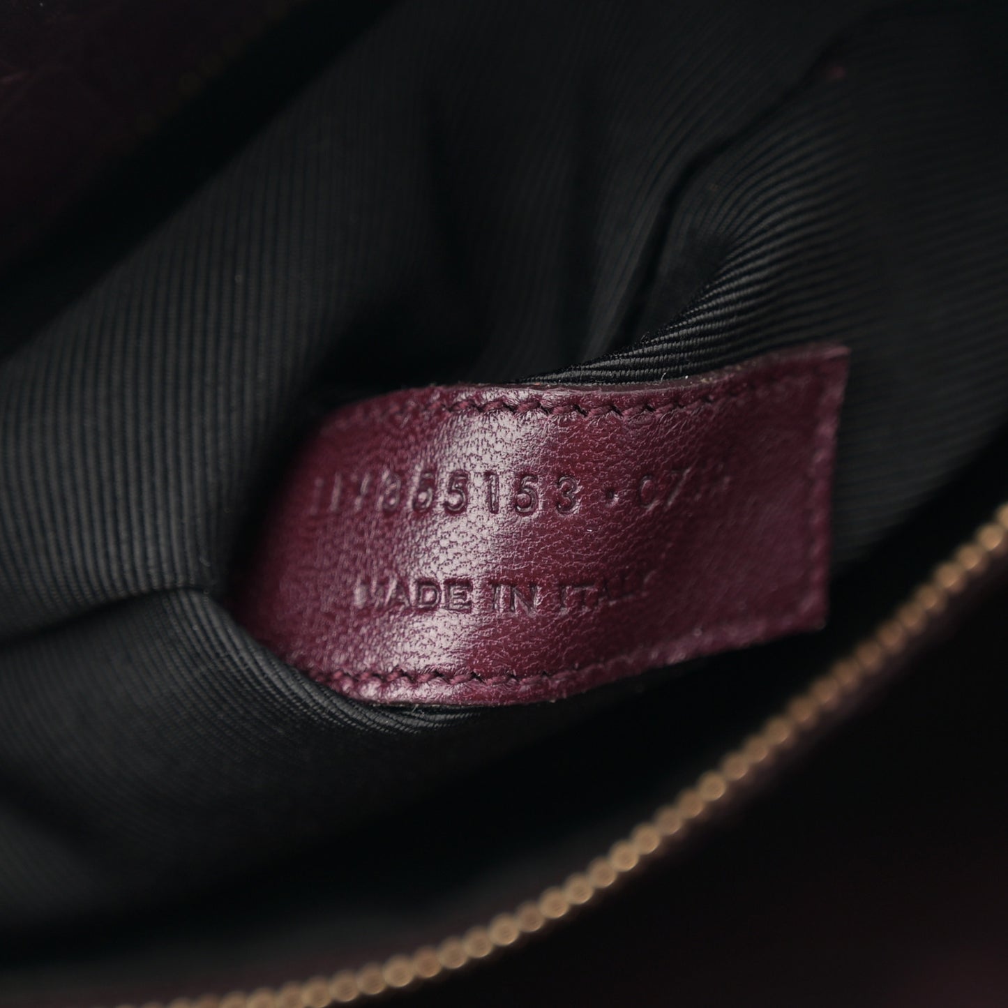 Calfskin Crocodile Embossed Small Sac de Jour Wine
