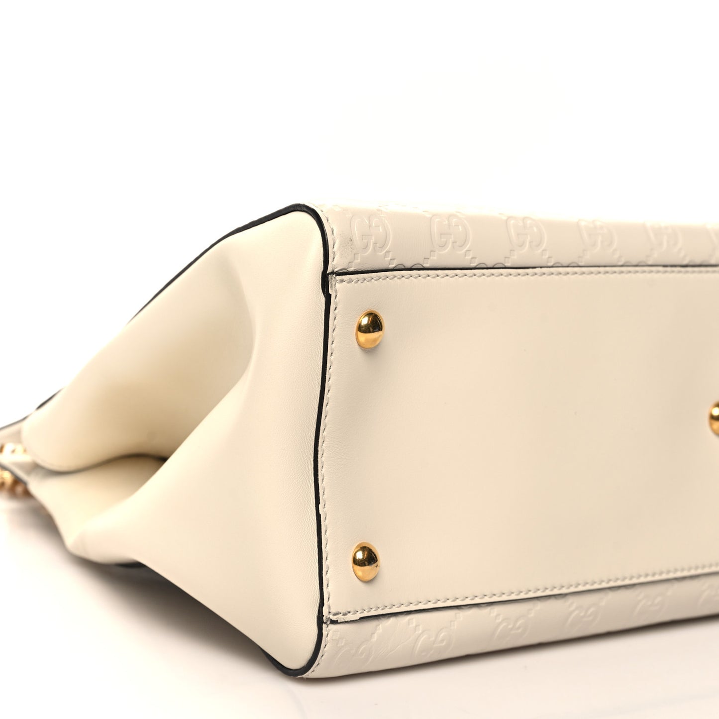 Guccissima Signature Large Shoulder Tote Bag Mystic White