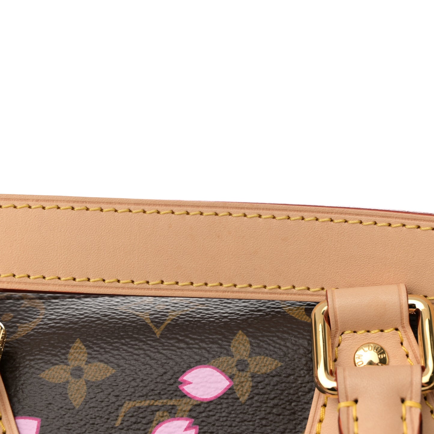 LV X TM Monogram Cherry Blossom Speedy Bandouliere 25 Sakura Brown