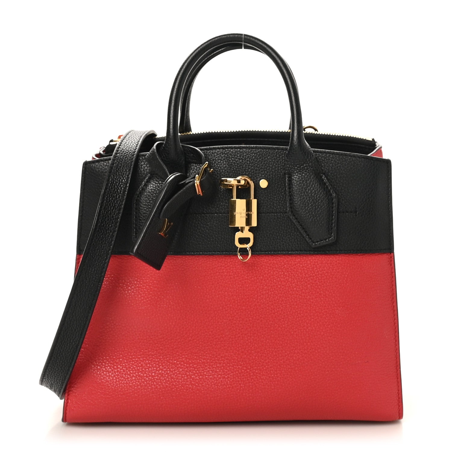 Louis Vuitton Taurillon City Steamer PM Black Rouge 1816972