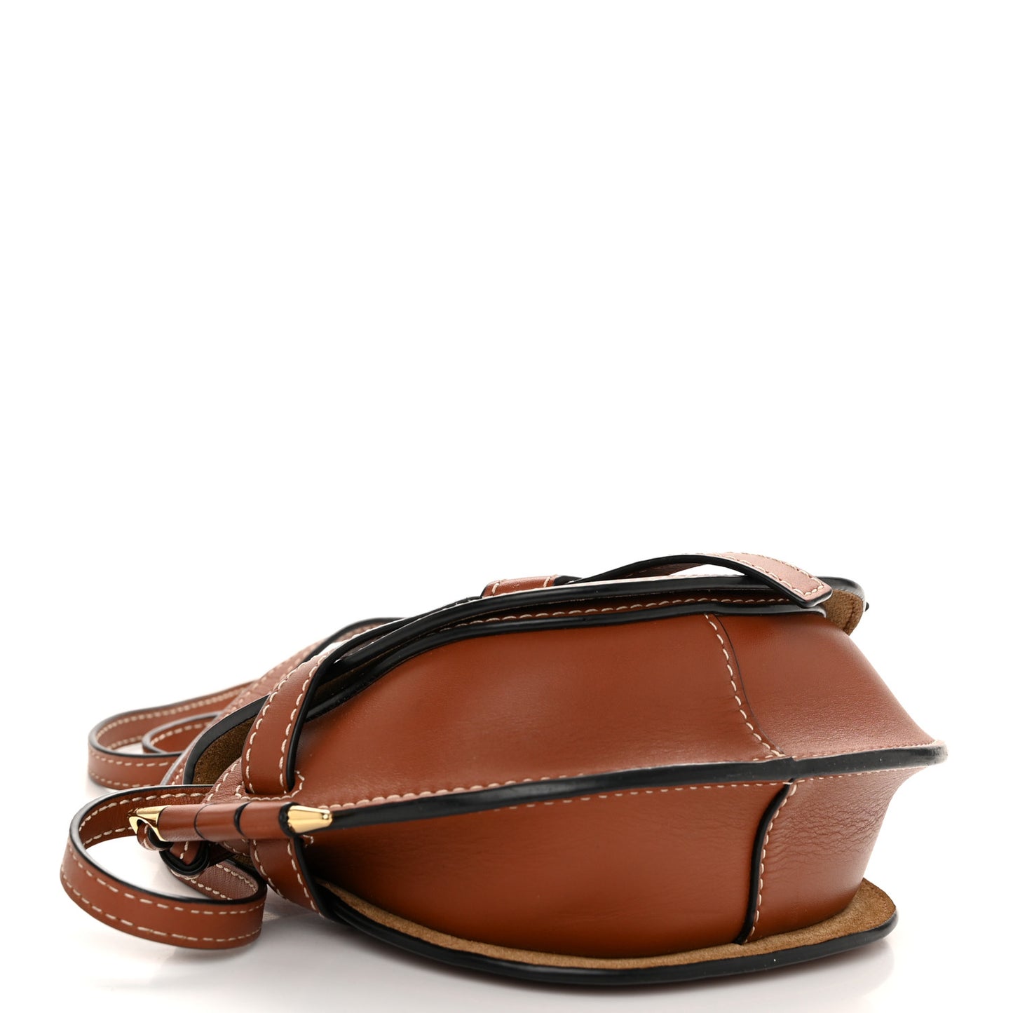 Calfskin Mini Gate Crossbody Bag Rust