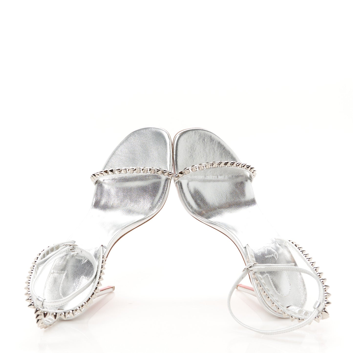Metallic Kid Spiked So Me 100 Sandals 36 Silver