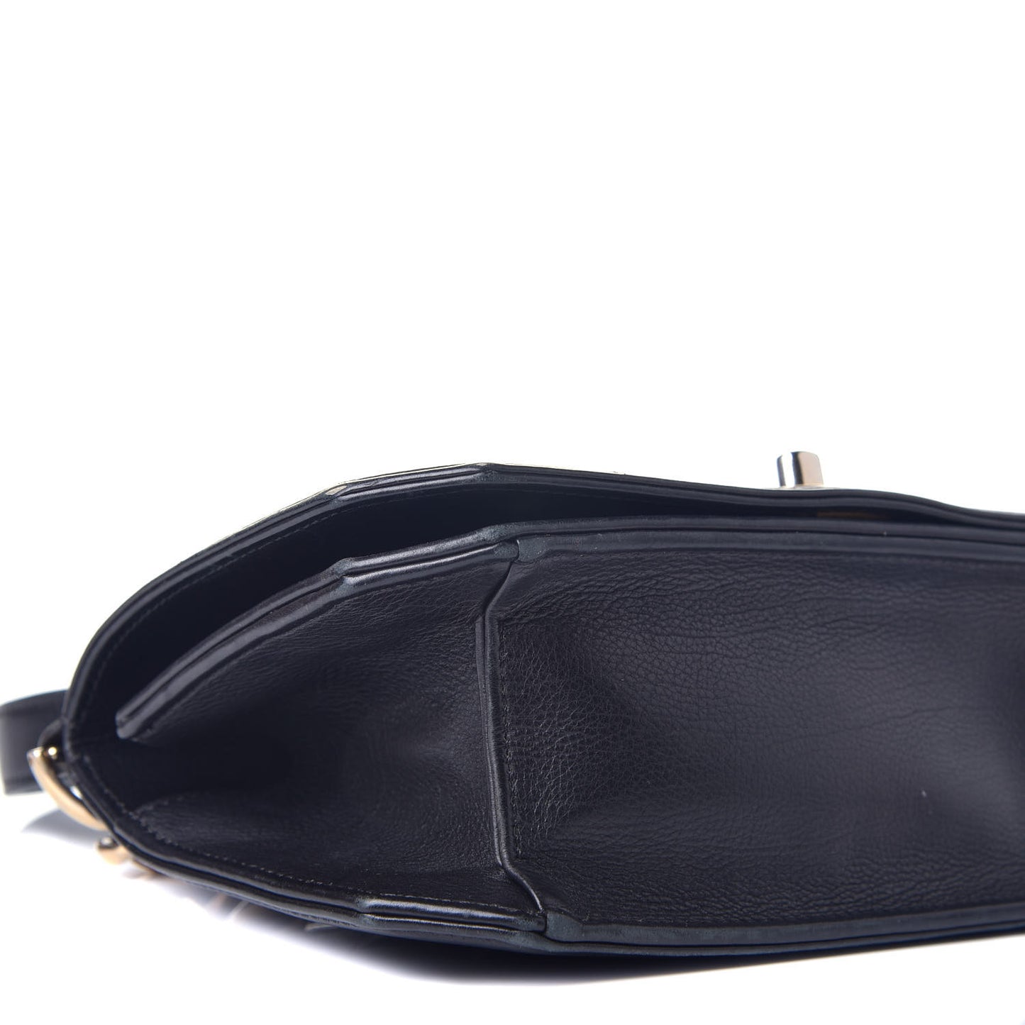 Calfskin Quilted Small Flap Black