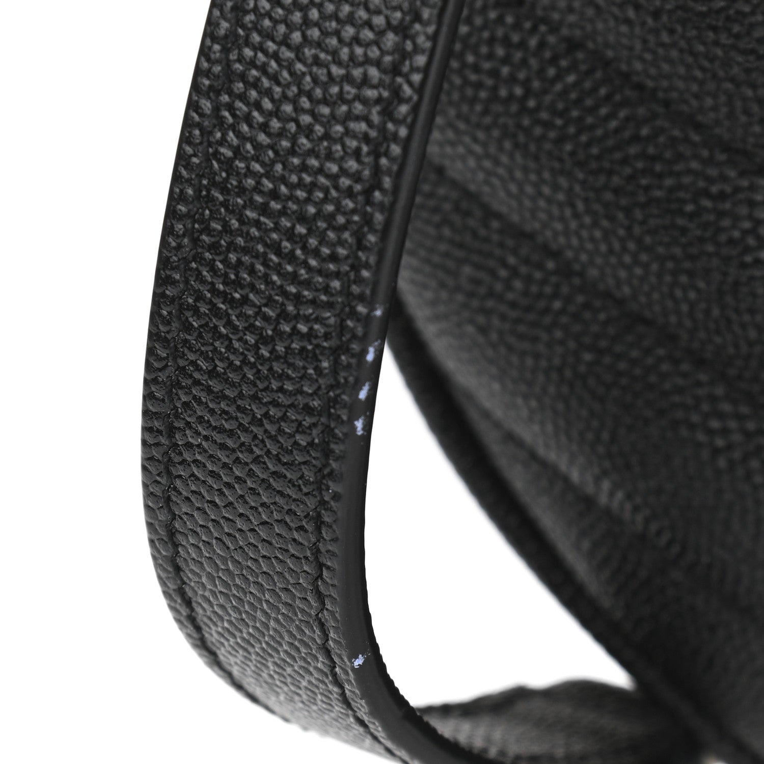 Saint Laurent Grain De Poudre Matelasse Chevron Quilted Round Vinyle Camera Bag Black 11 of 11
