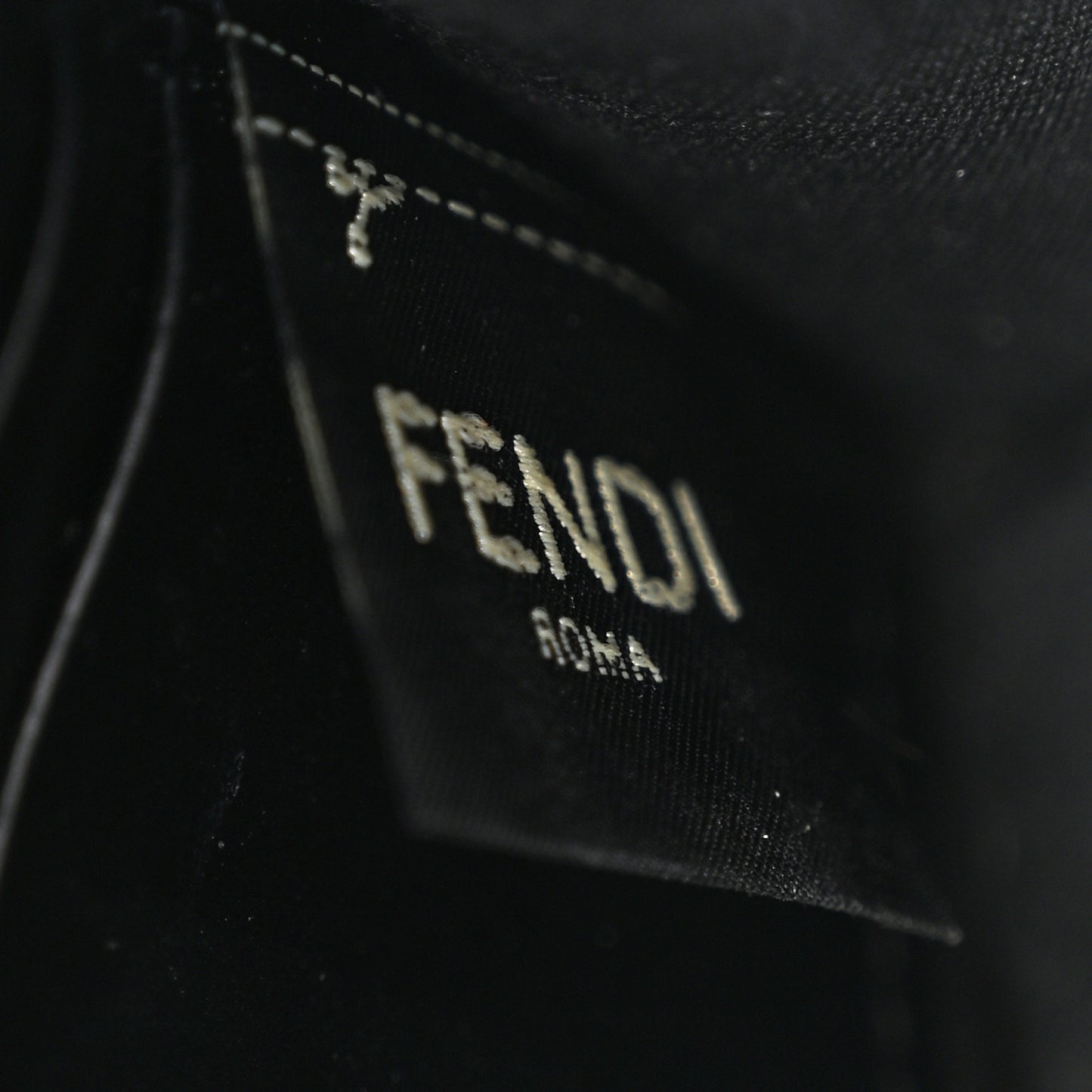 Vitello Cruise F is Fendi Bi-Color FF 1974 Embossed Medium Envelope Wallet On Chain Black Maya