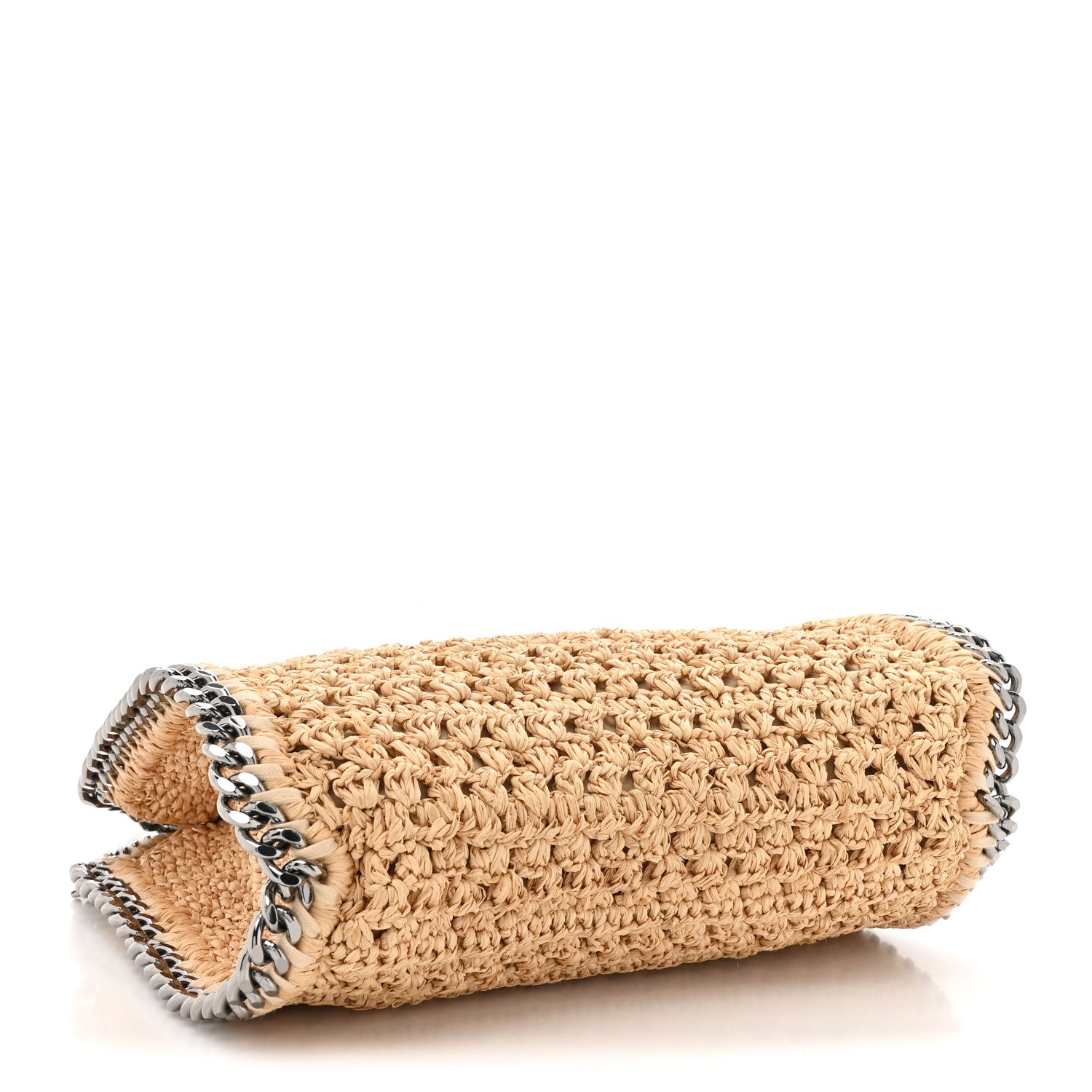 Stella McCartney Raffia Mini Falabella Fold Over Tote Natural 4 of 9