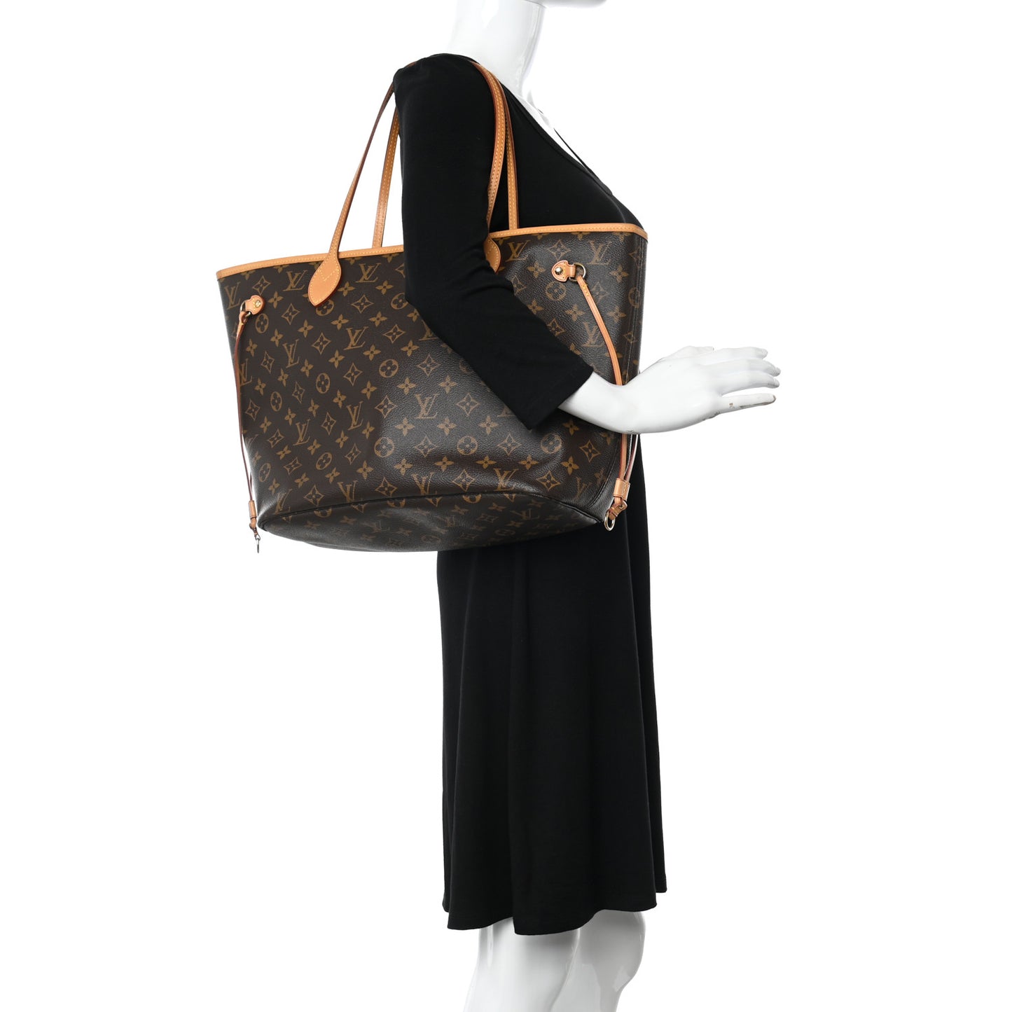 Monogram Neo Neverfull MM Rose Ballerine