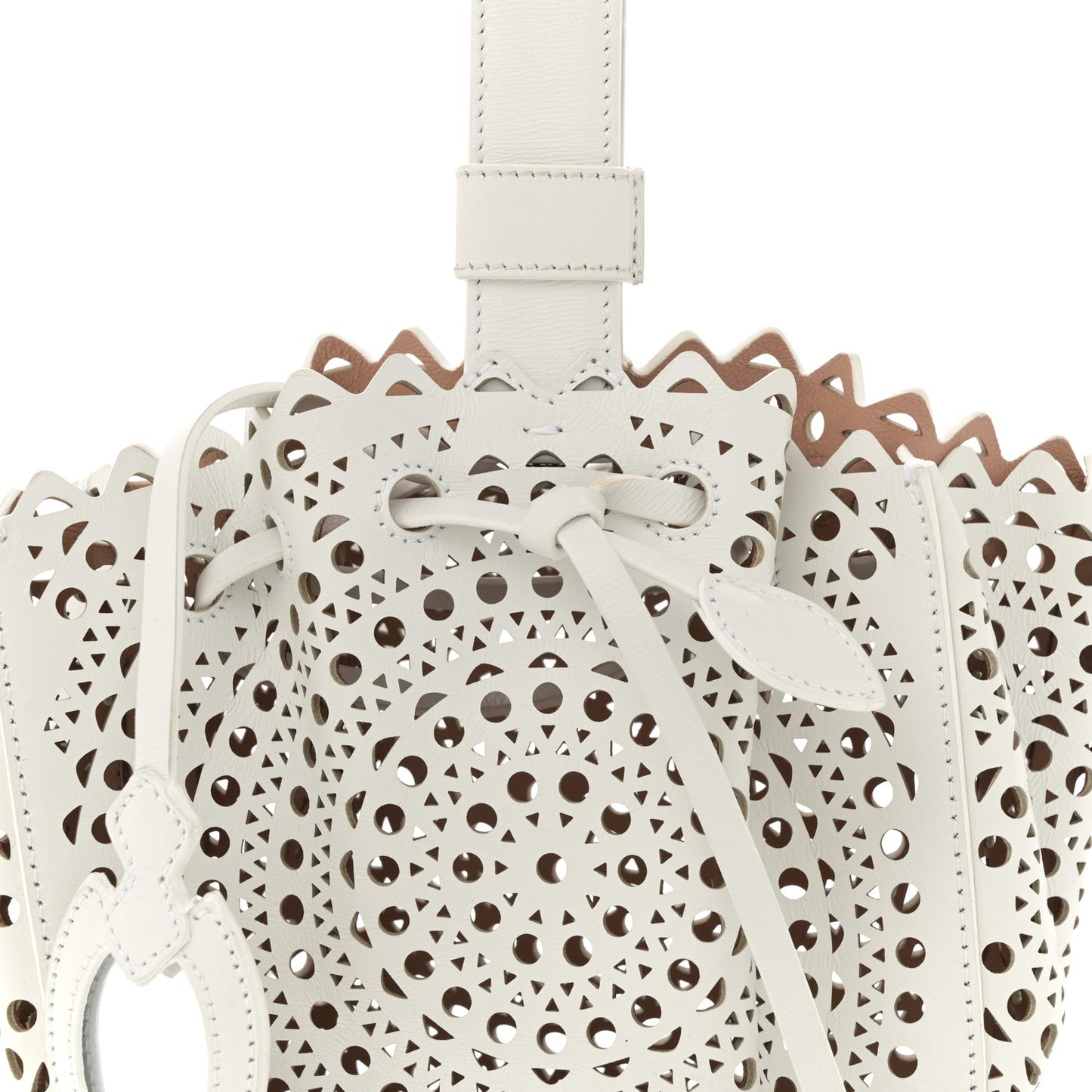 Lux Calfskin Vienne Rose-Marie 19 Bag White