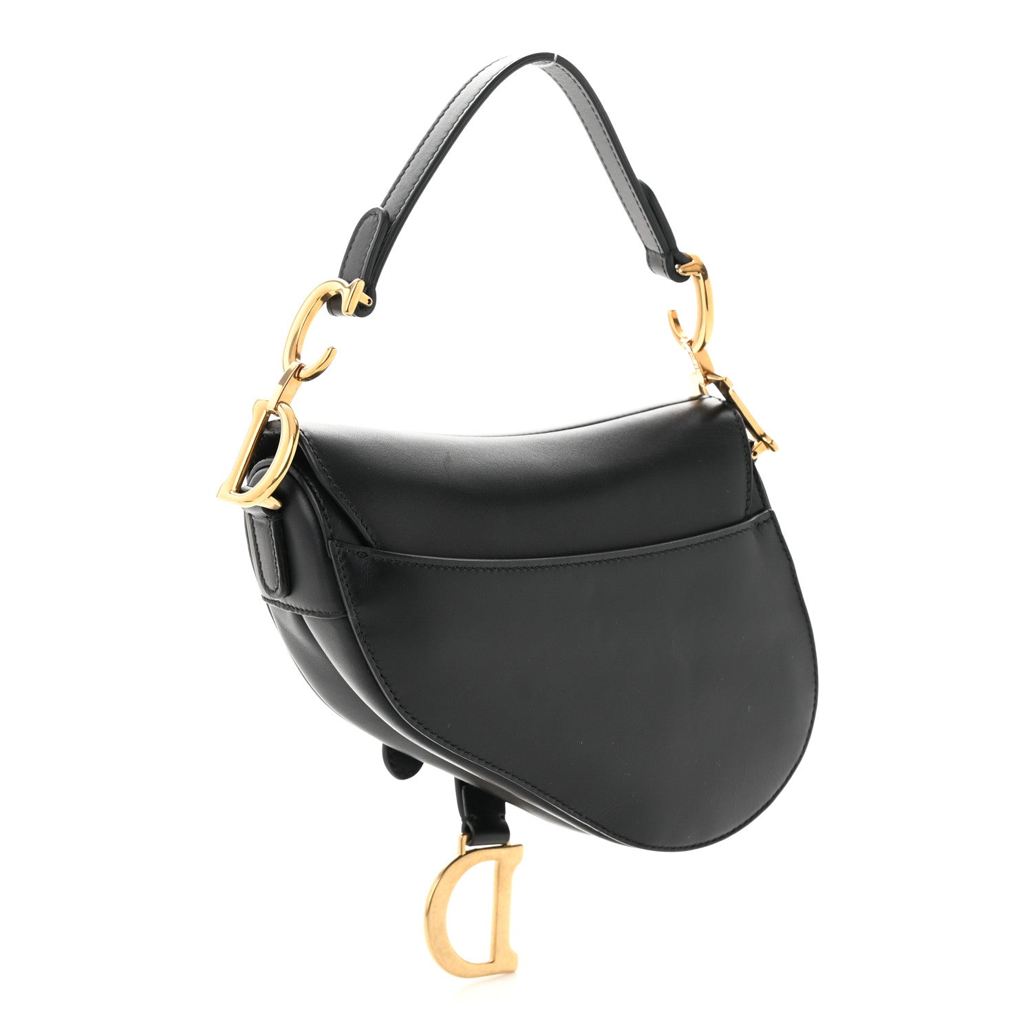 Christian Dior Calfskin Mini Saddle Bag Black 3 of 10