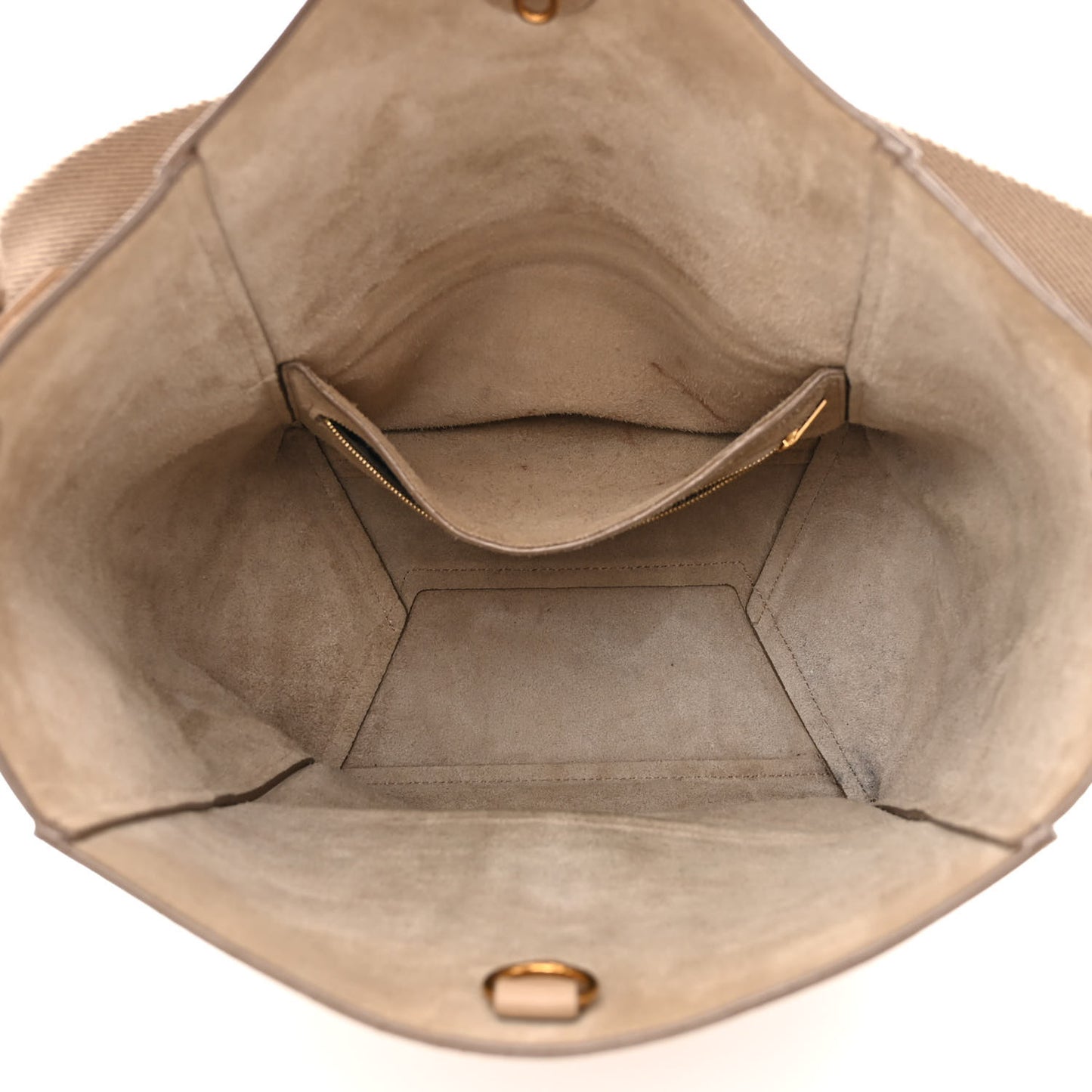 Soft Grained Calfskin Sangle Bucket Bag Dune
