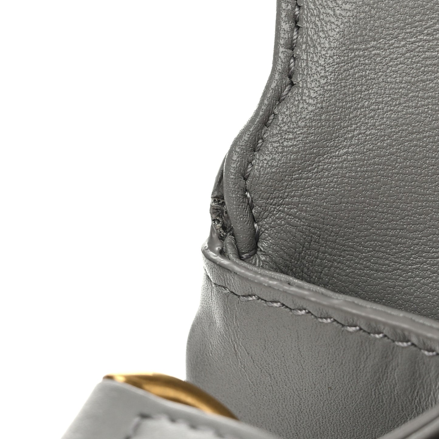 Smooth Calfskin Le Maillon Satchel Grey