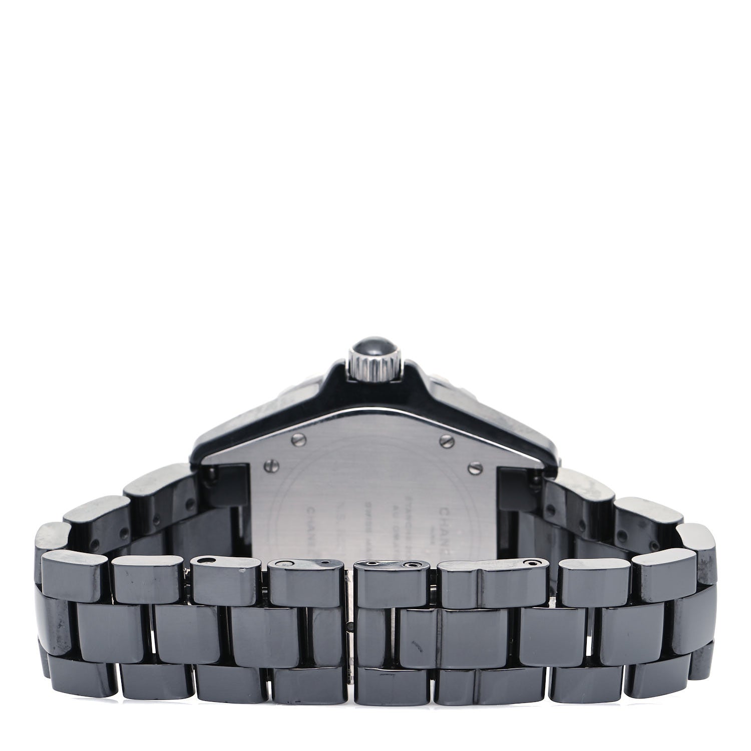 Chanel Stainless Steel Ceramic 38mm J12 Automatic Watch Black 3 of 4