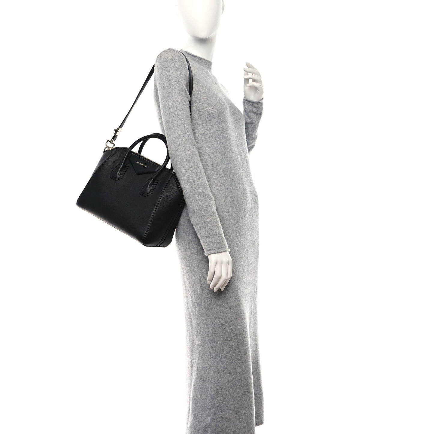 Sugar Goatskin Small Antigona Black