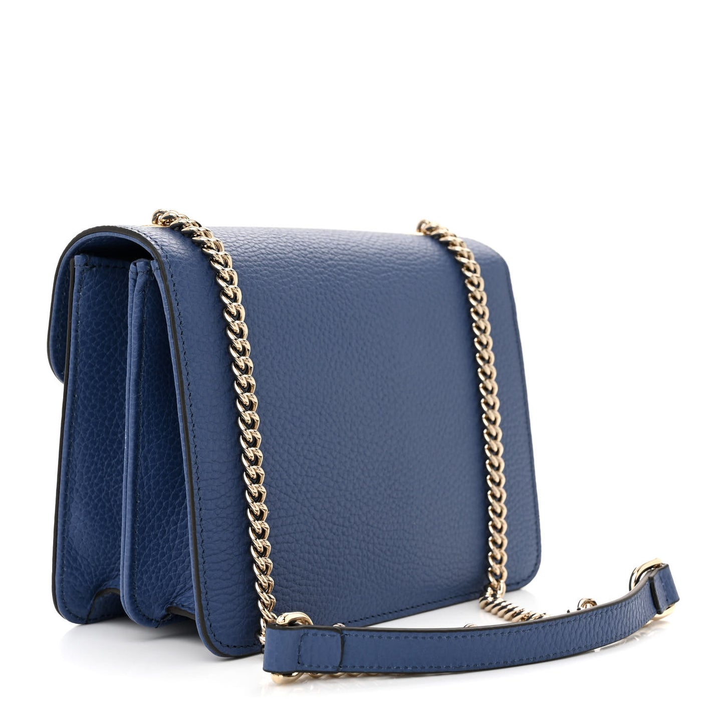 Dollar Calfskin Small Interlocking G Shoulder Bag Caspian