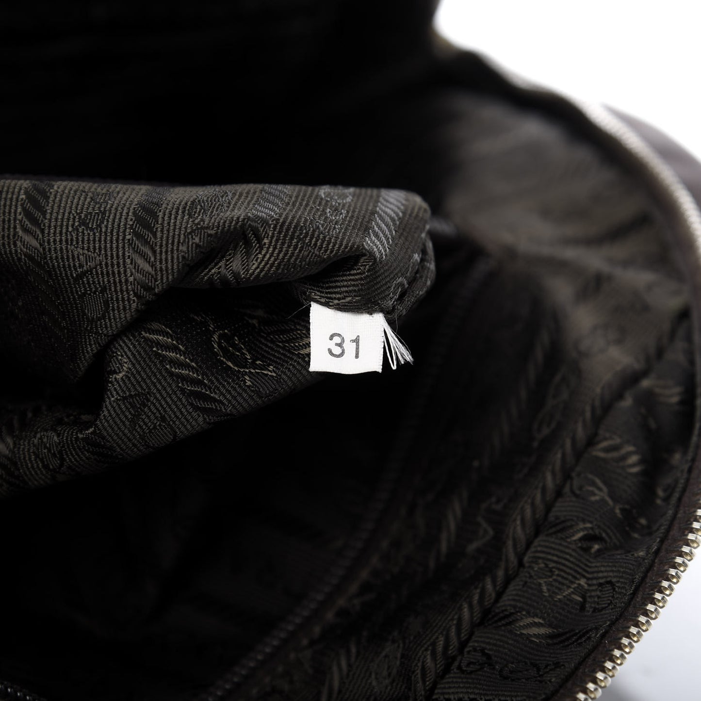 Tessuto Nylon Calfskin Lizard Embossed Tote Ebano