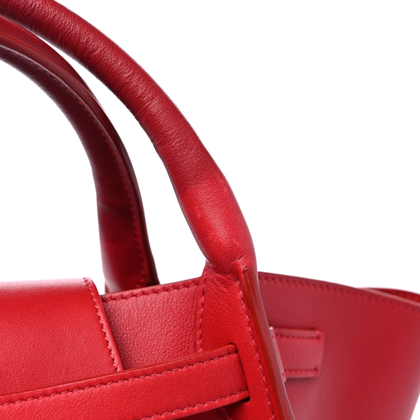 Smooth Calfskin Small Big Bag Red
