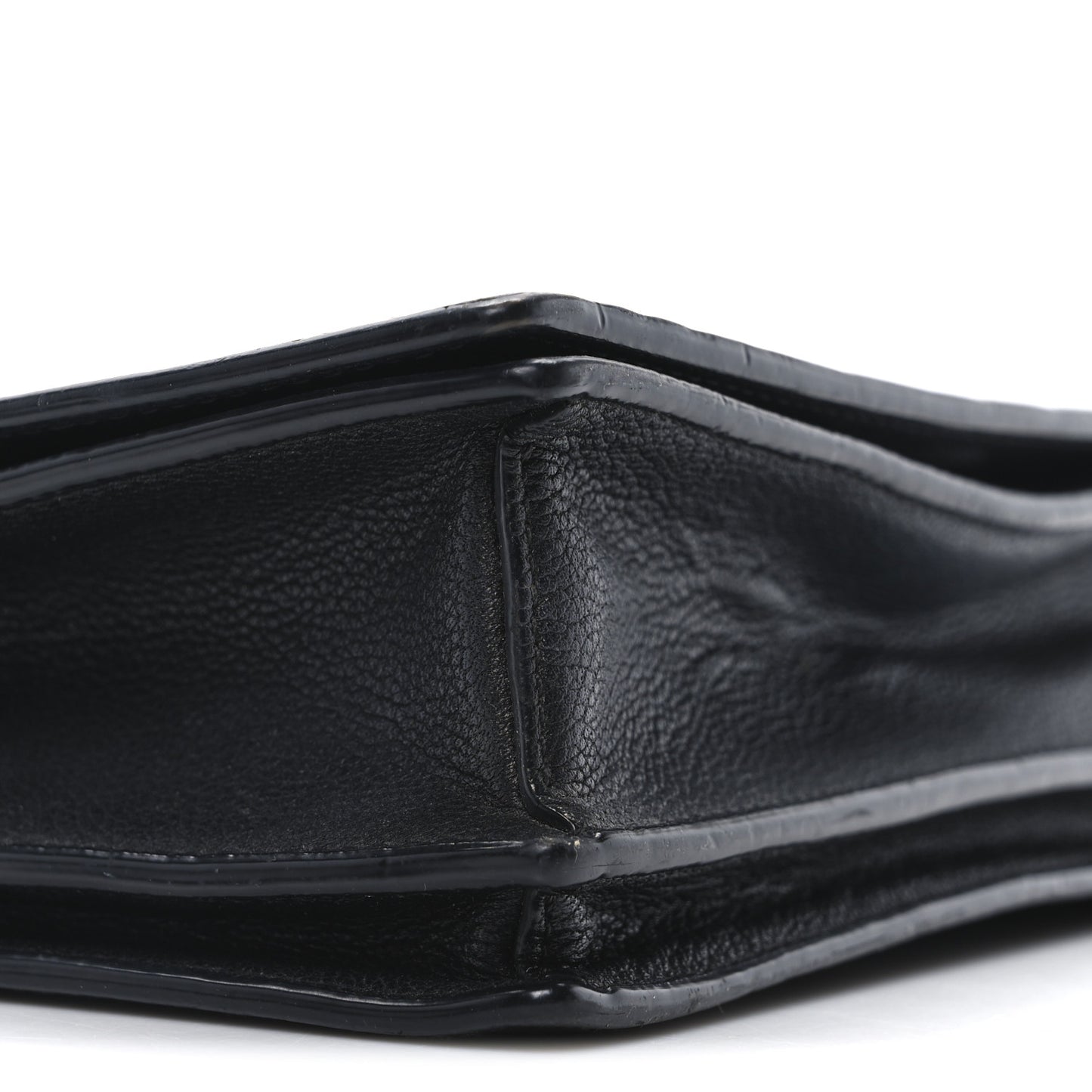 Calfskin Stud Disco Flap Crossbody Bag Black