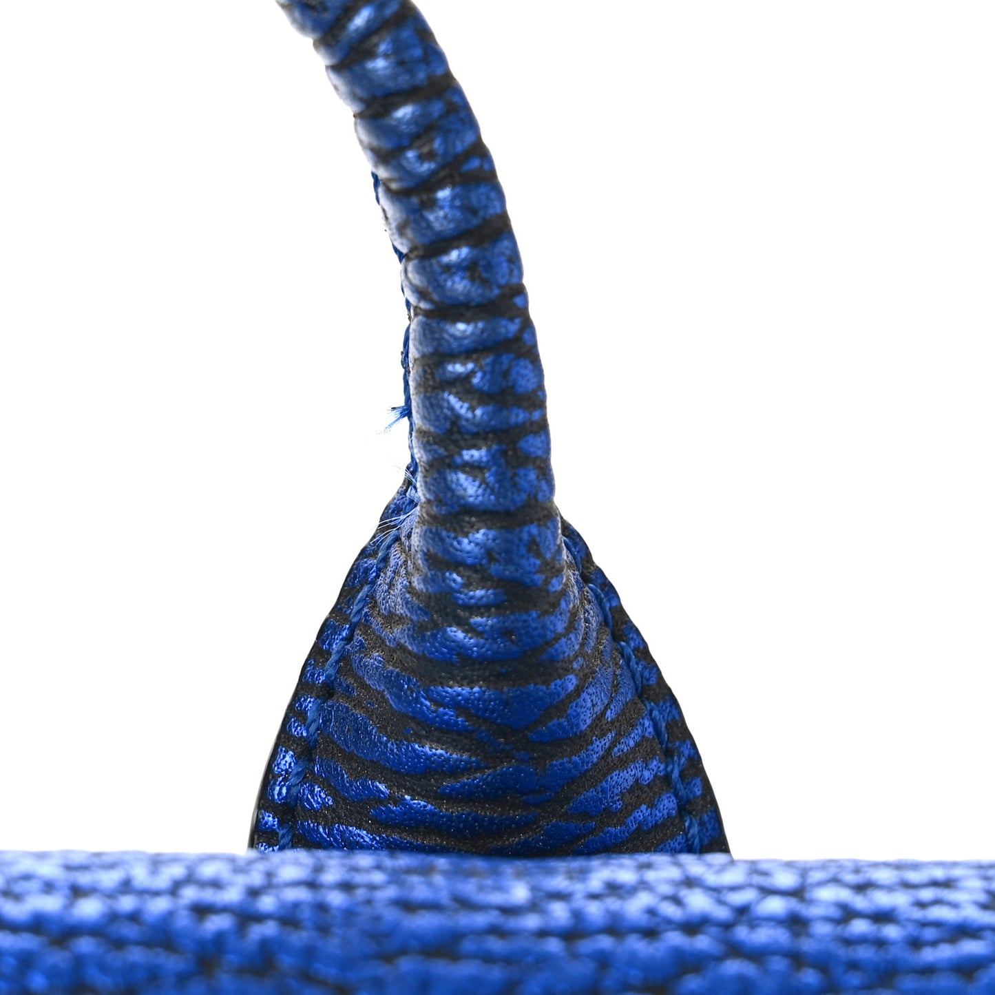 Textured Calfskin Pashli Backpack Electric Blue