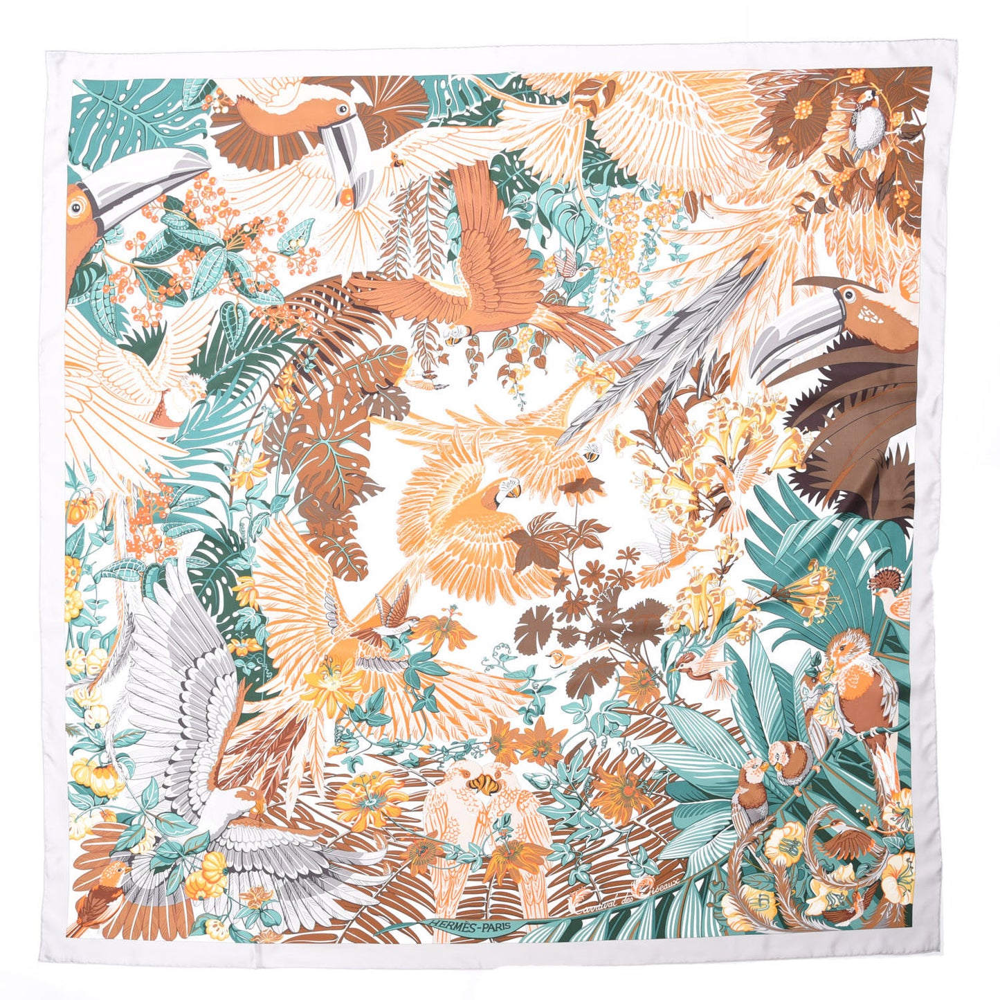 Silk Carnaval des Oiseaux Shawl 140