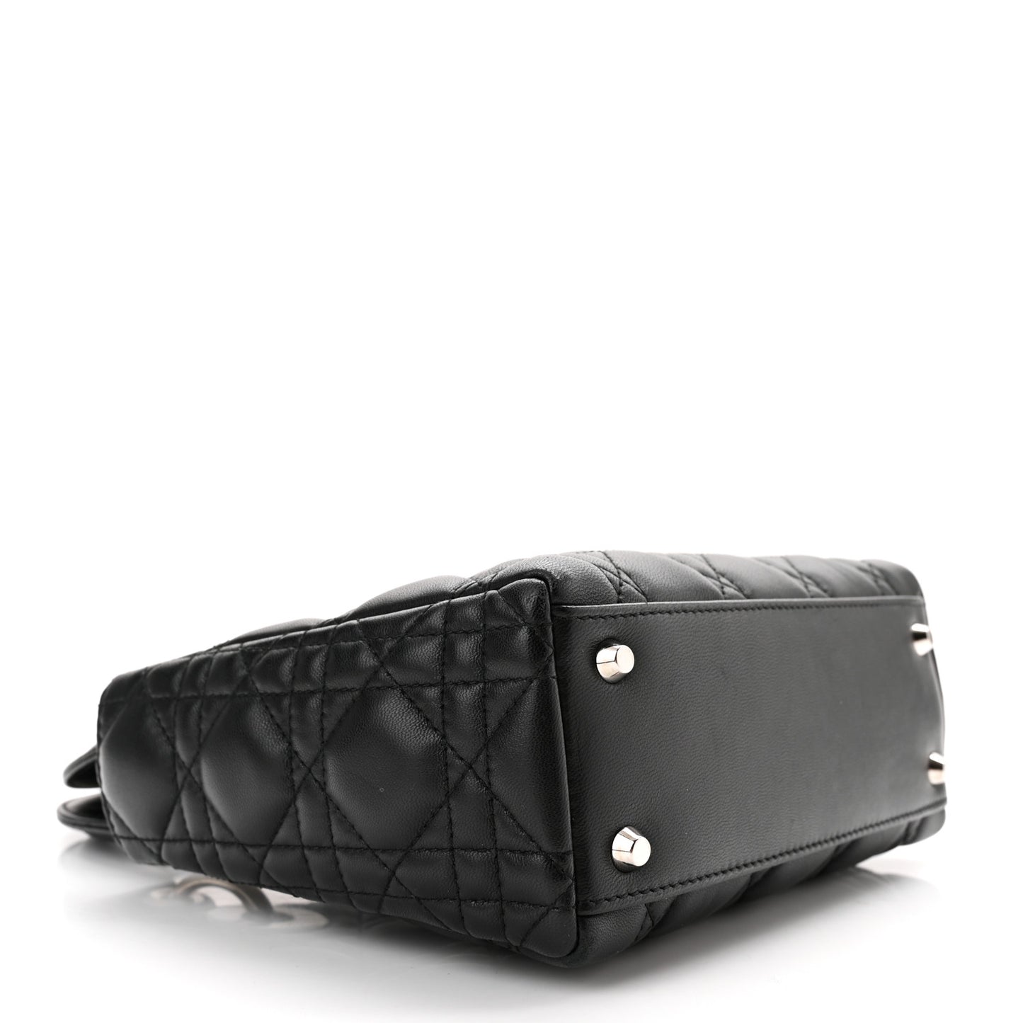 Lambskin Cannage Mini Lady Dior Black