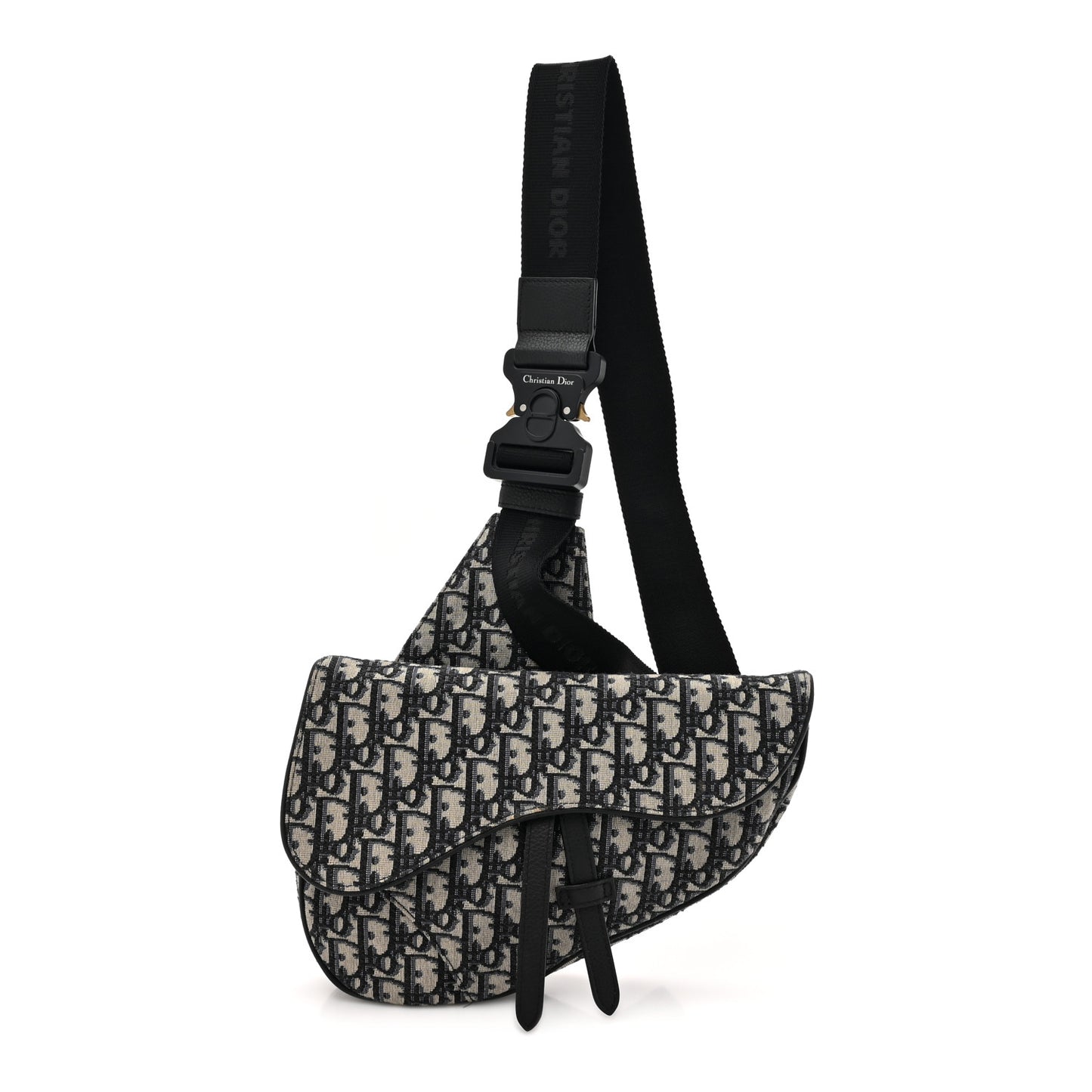 Oblique Mens Saddle Bag Blue