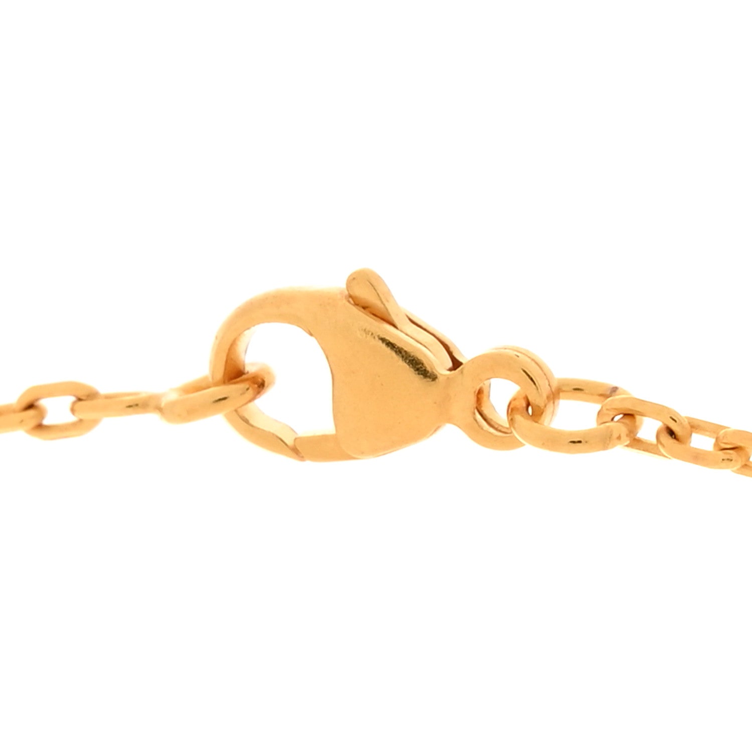 Hermes Lacquered Gold Mini Pop H Pendant Necklace White 4 of 7