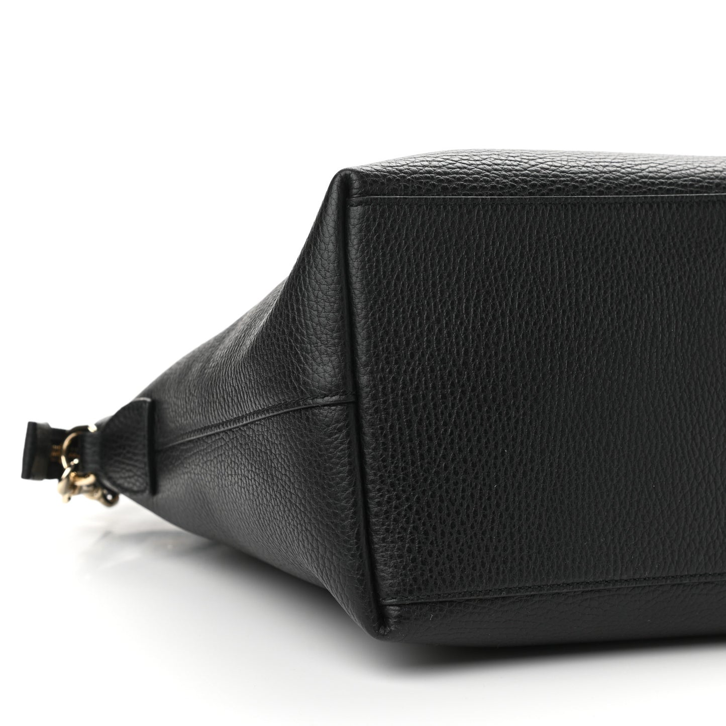 Dollar Calfskin GG Charm Dome Satchel Black