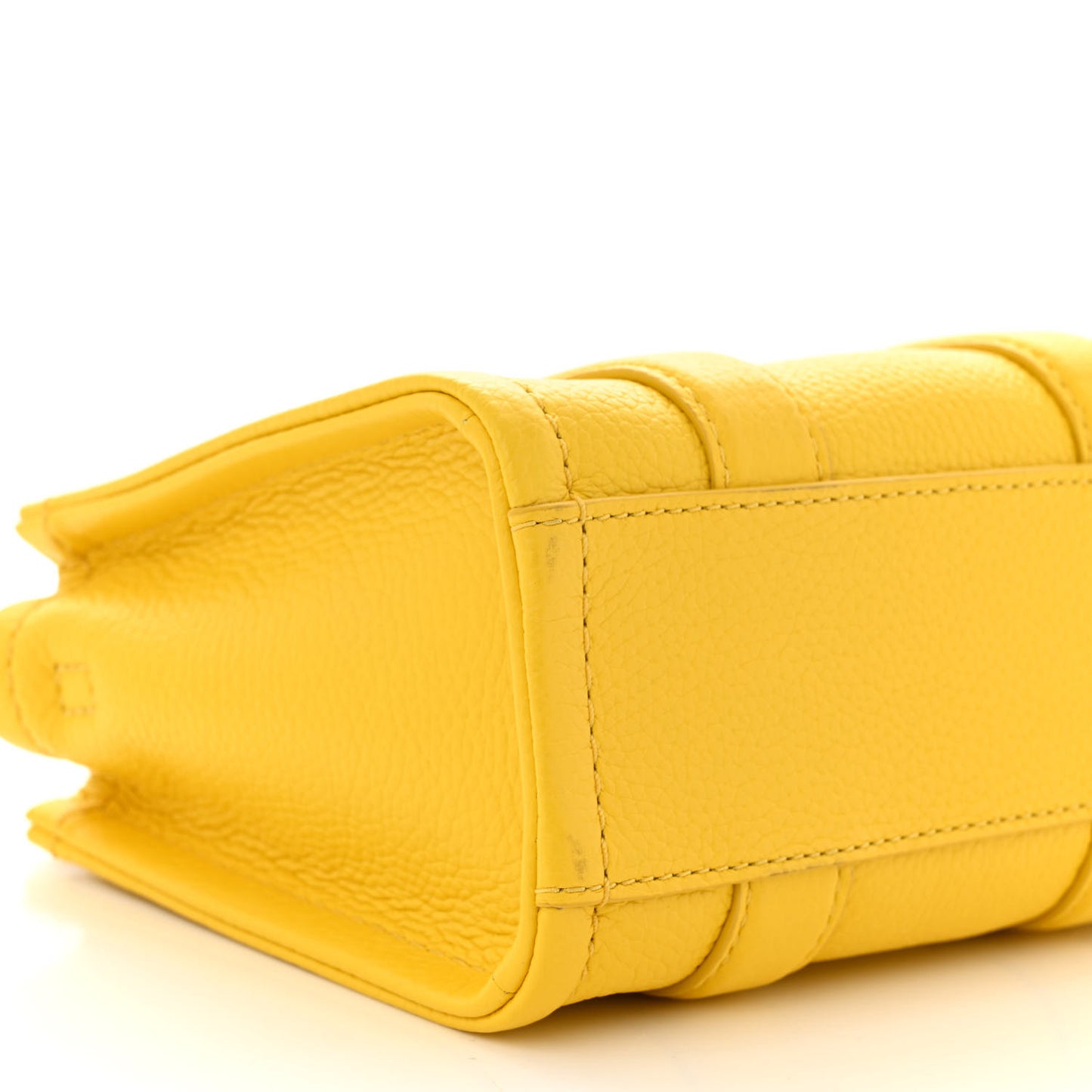 Grained Calfskin Mini The Tote Bag Yellow
