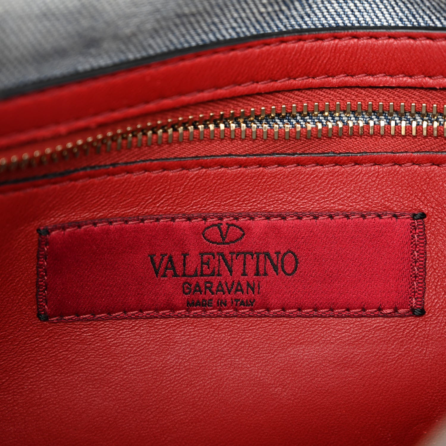 Valentino Garavani Denim Medium Rockstud Spike Shoulder Bag Denim 6 of 10