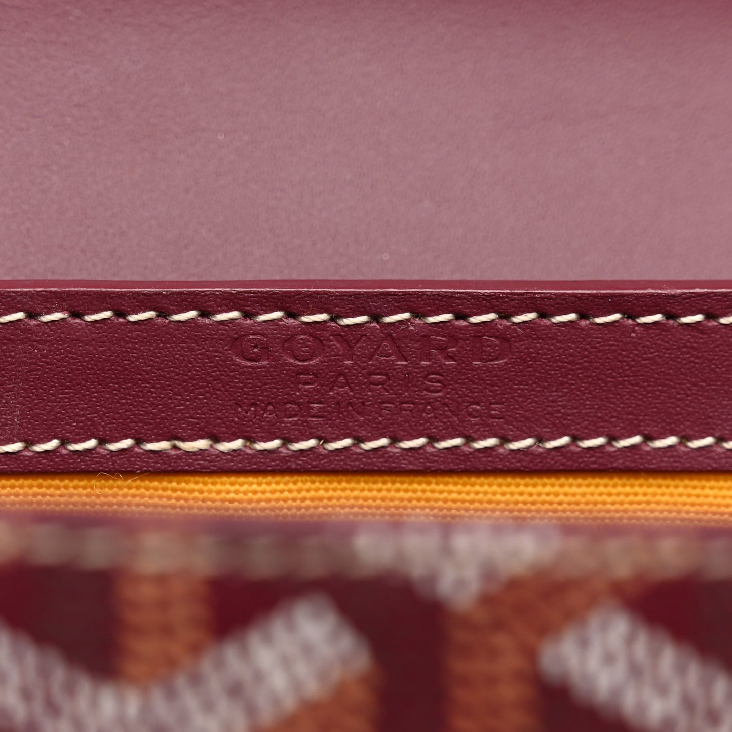 Goyardine Structure Mini Saigon Burgundy