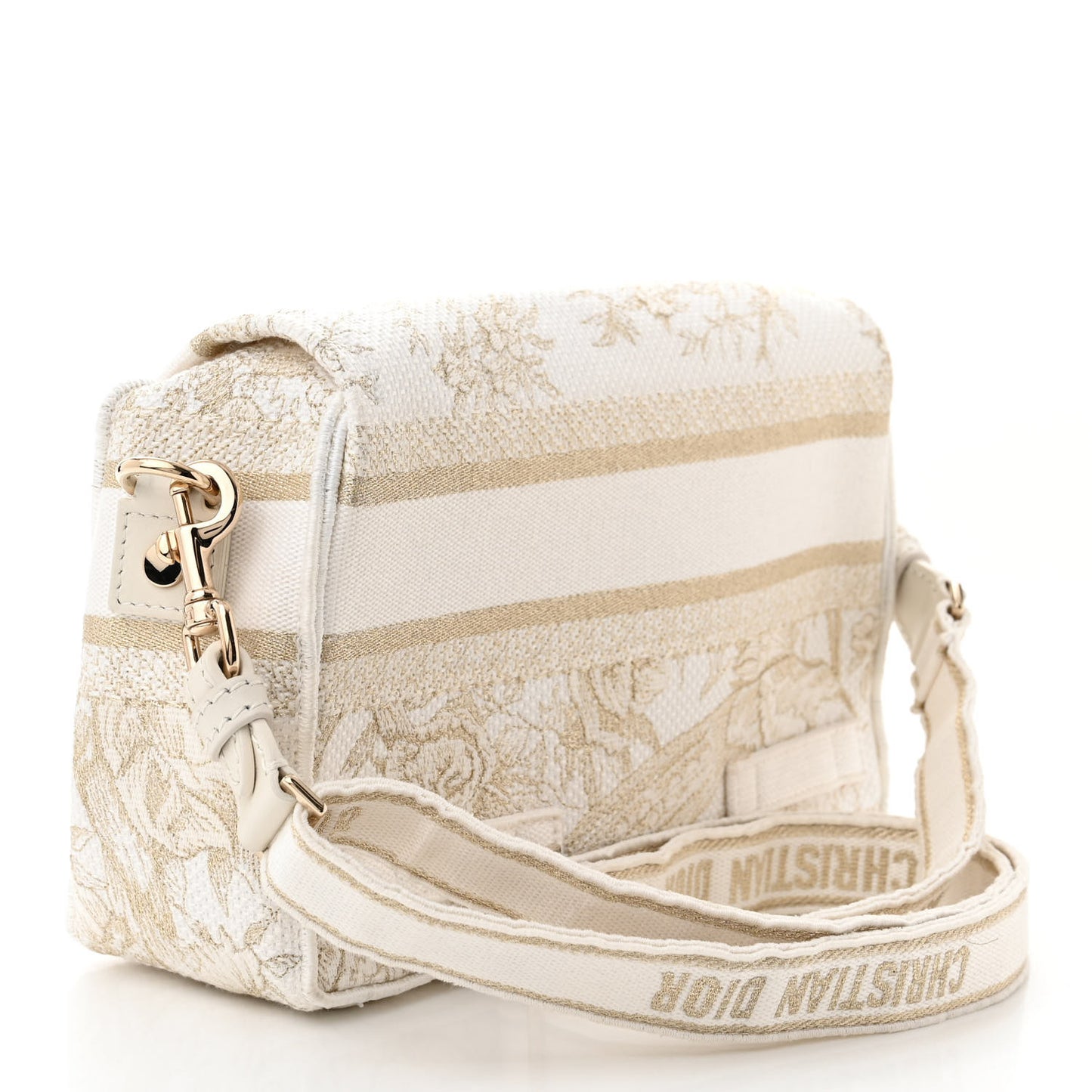 Canvas Diorcamp Messenger White Gold