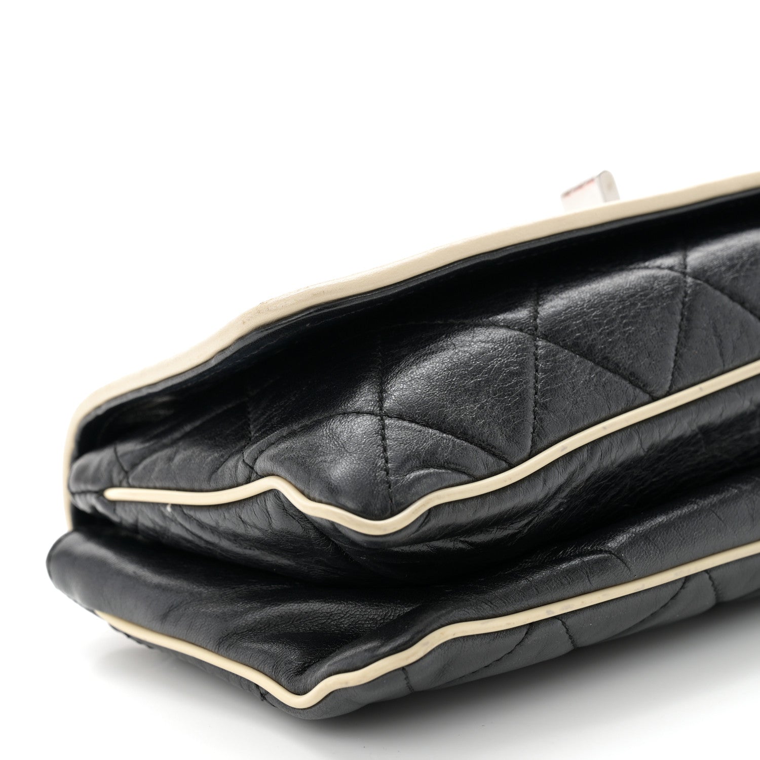 Chanel Lambskin East West Mademoiselle Flap Black 10 of 11