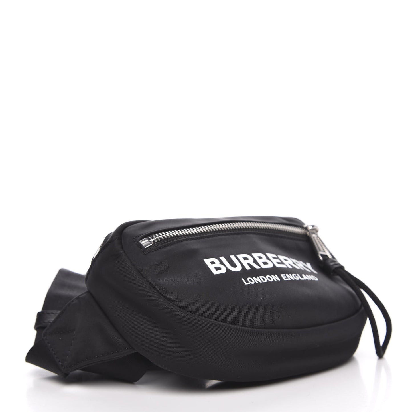 Econyl Logo Print Small Cannon Bum Bag Black