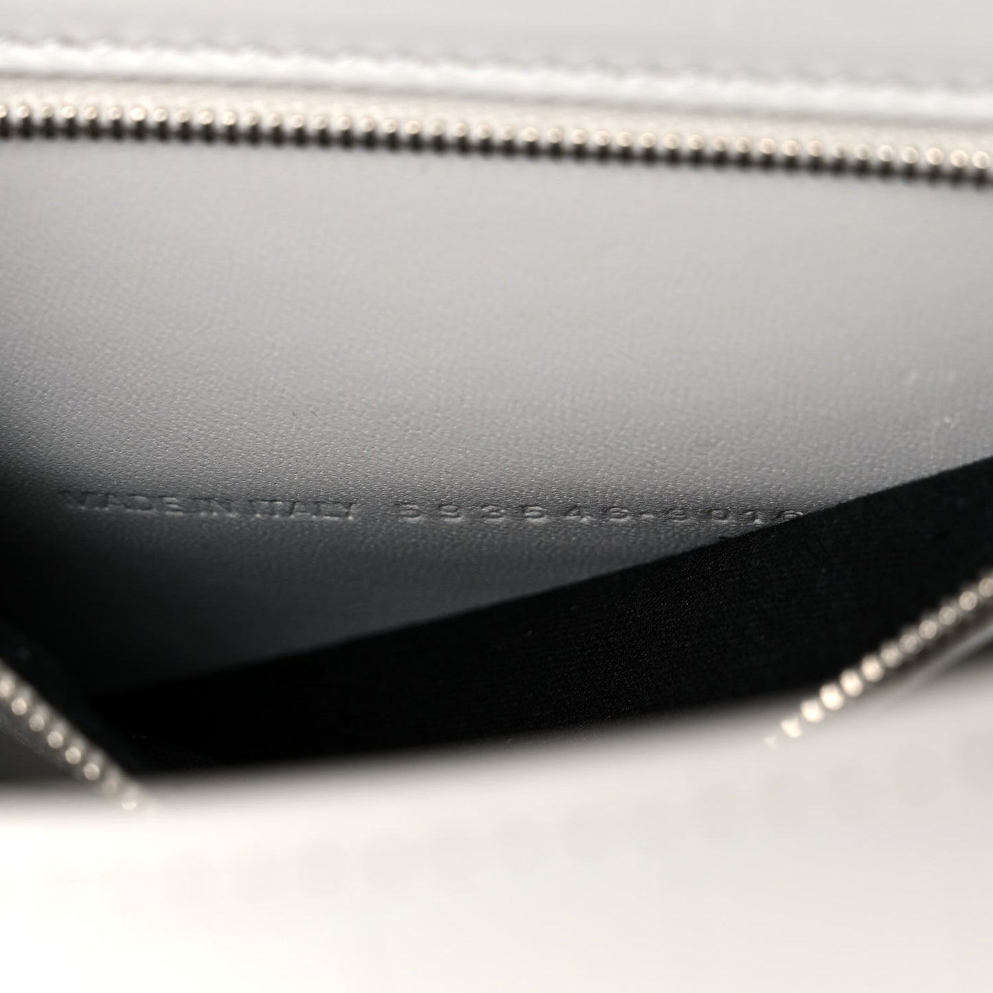 Calfskin Crocodile Embossed Small Hourglass Top Handle Bag White