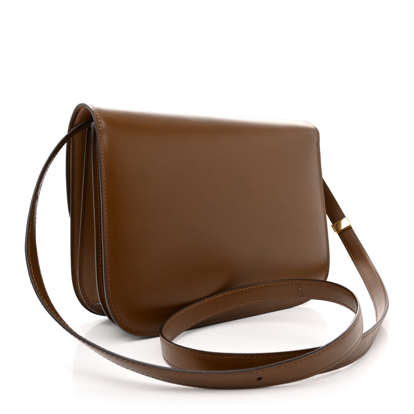 Box Calfskin Medium Classic Box Flap Bag Camel