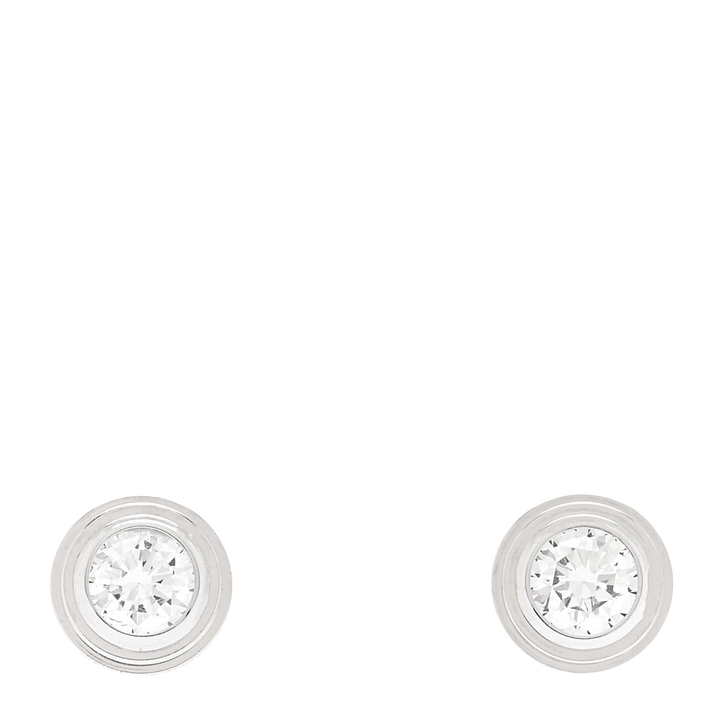 18K White Gold Diamond XS D'Amour Earrings