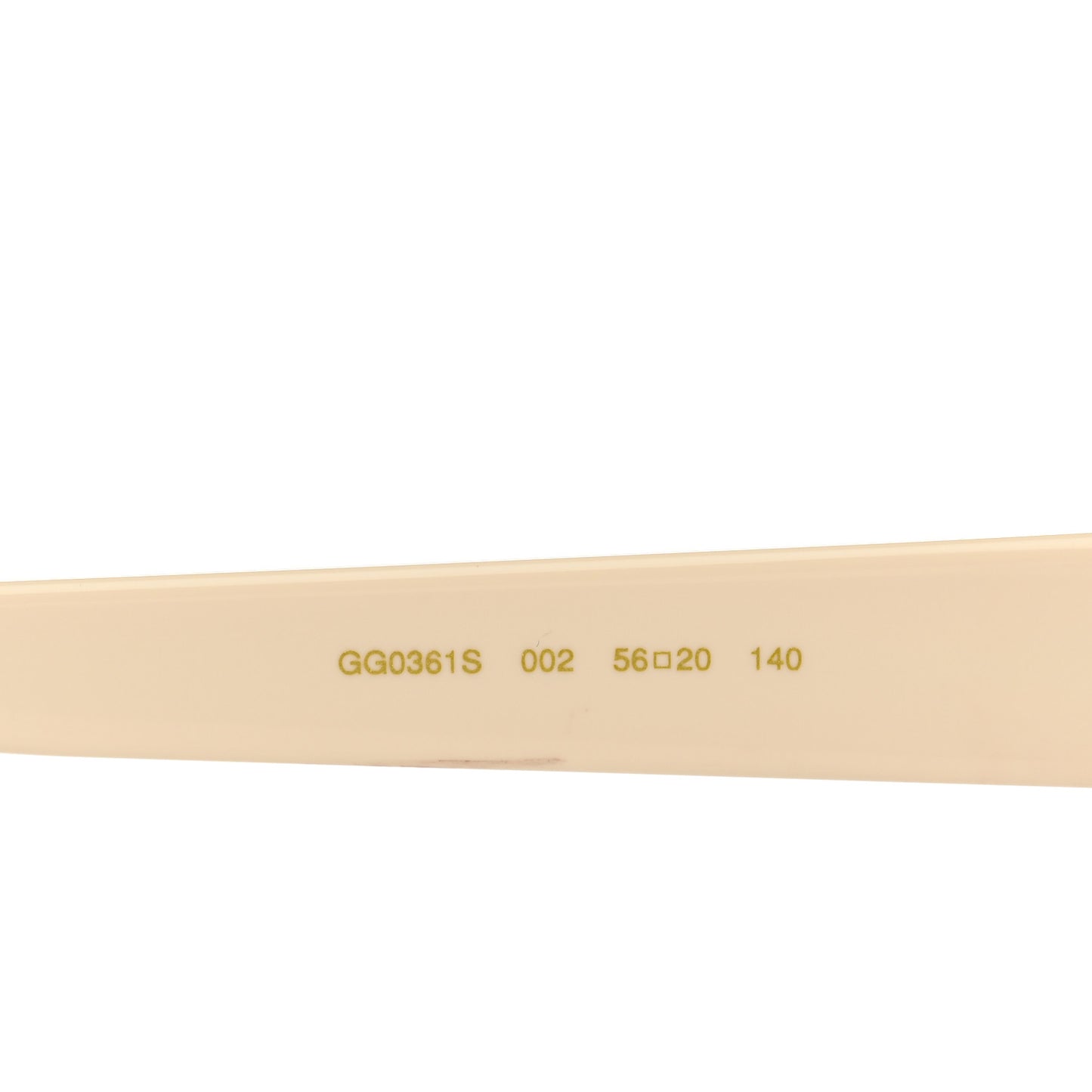 Square Frame GG0361S Sunglasses Ivory