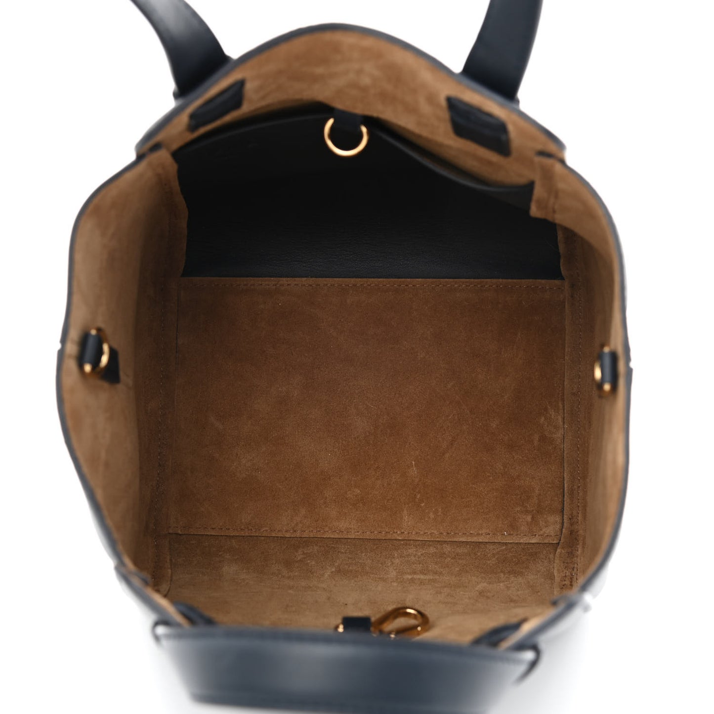 Calfskin Small Hammock Nugget Shoulder Bag Navy