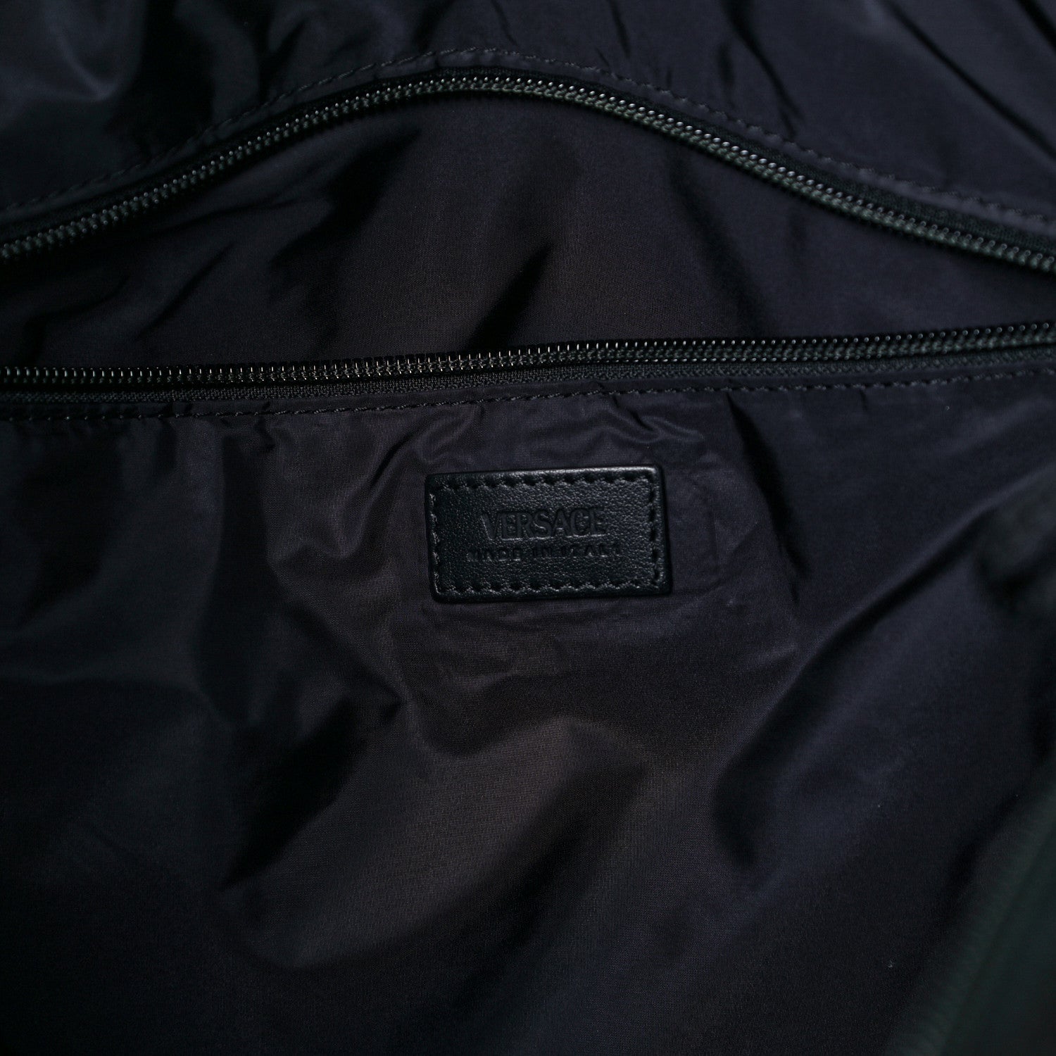 Versace Nylon La Greca Logo Tote Black 6 of 11